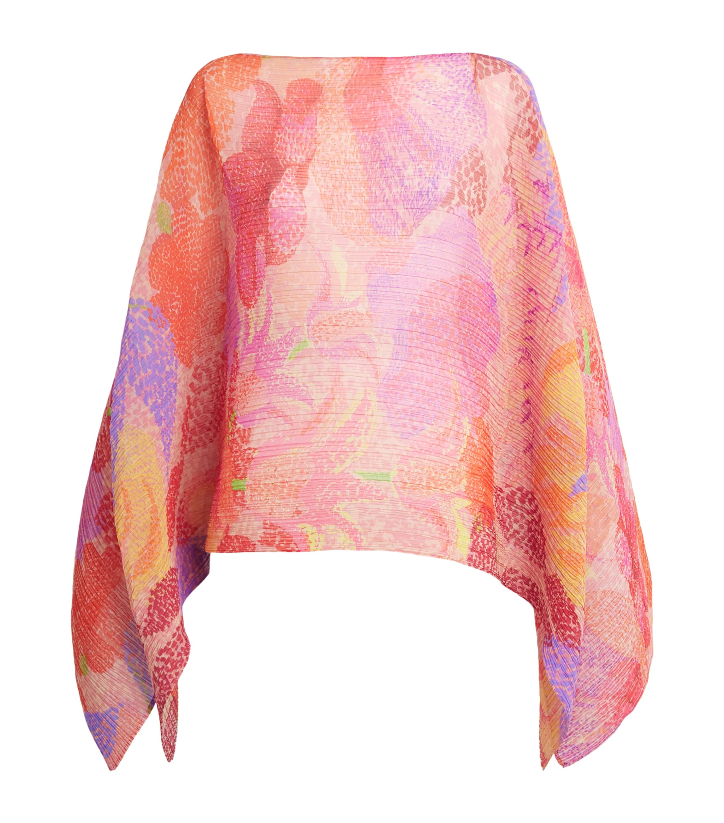 Pleats Please Issey Miyake Womens Pleated Foggy Forest Madame-T Pink Image 1