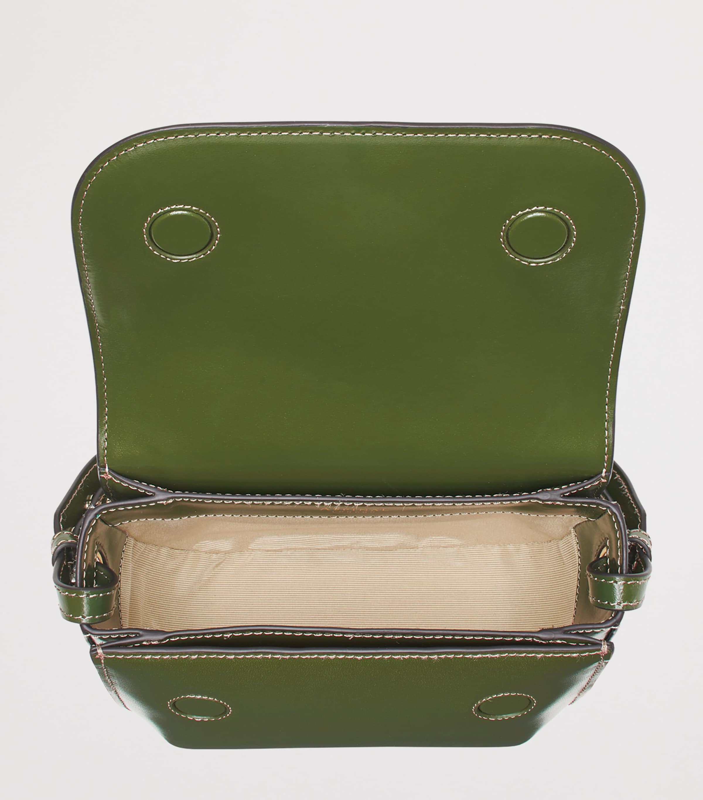 Aspinal Of London Leather Ella Cross-Body Bag Mossgreen Image 4