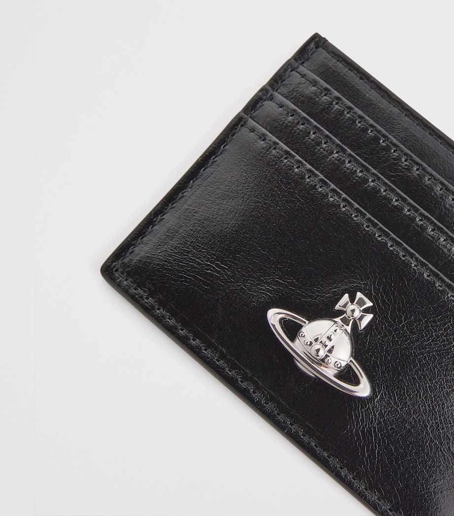 Leather Orb Card Holder N401 BLACK Image 3