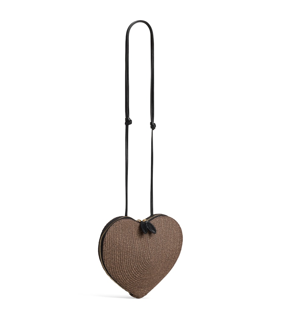 Alaïa Raffia Le Coeur Shoulder Bag Brown Image 2