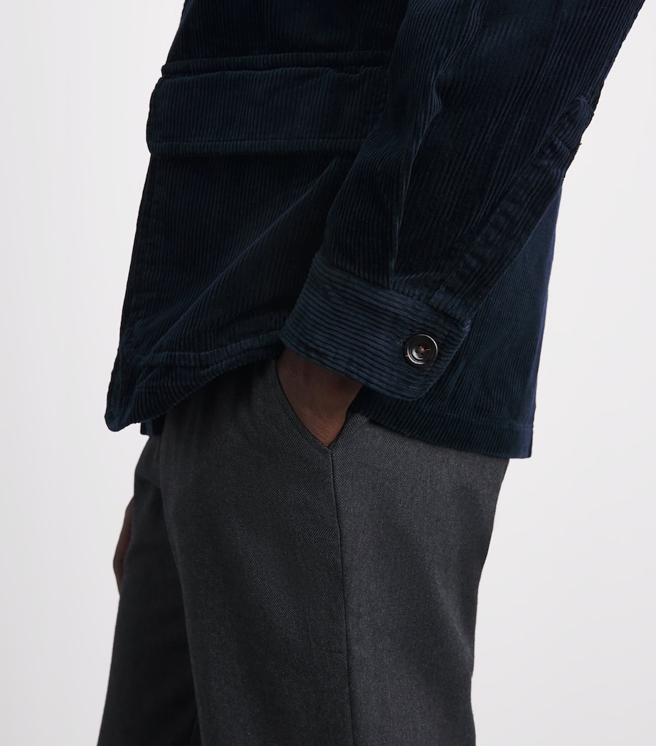 Polo Ralph Lauren Mens Cotton Corduroy Finley Jacket Aviator Navy Image 3