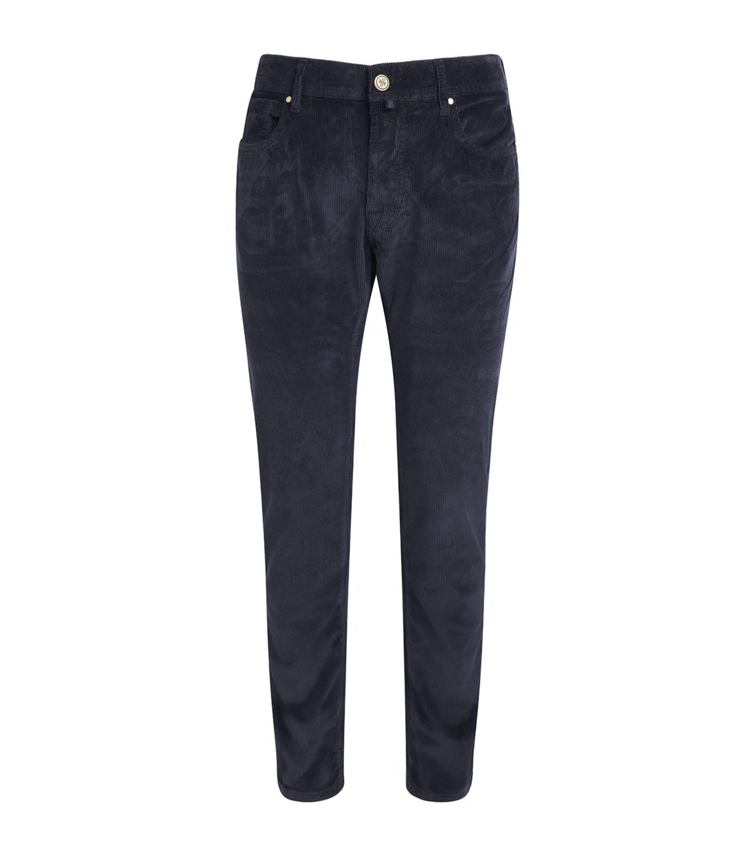 Jacob Cohën Mens Corduroy Bard Slim-Fit Chinos Navy Image 1