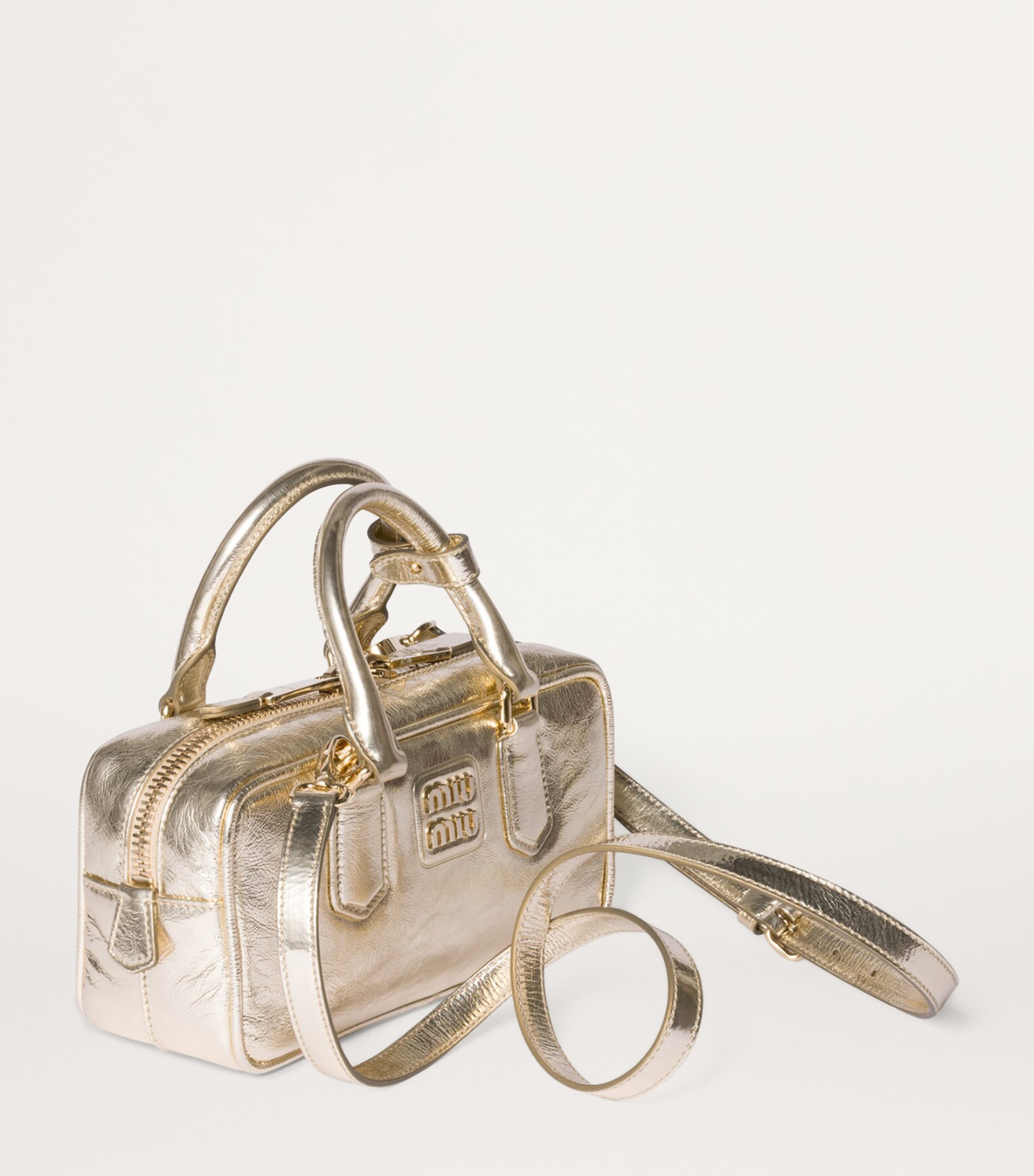 Leather Arcadie Top-Handle Bag F0846 Image 2