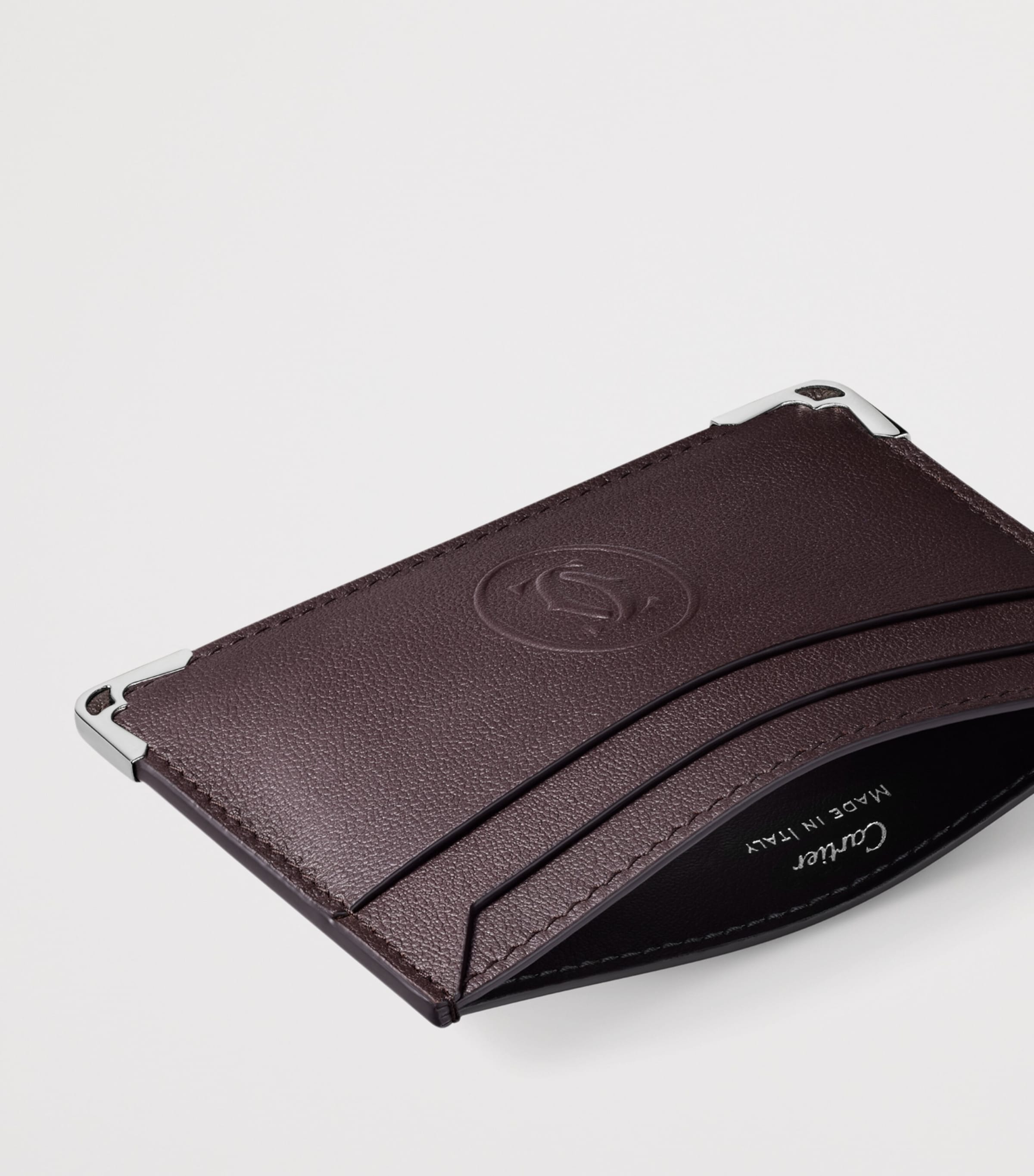 Cartier Leather Must de Cartier Double Card Holder Ebony Image 2