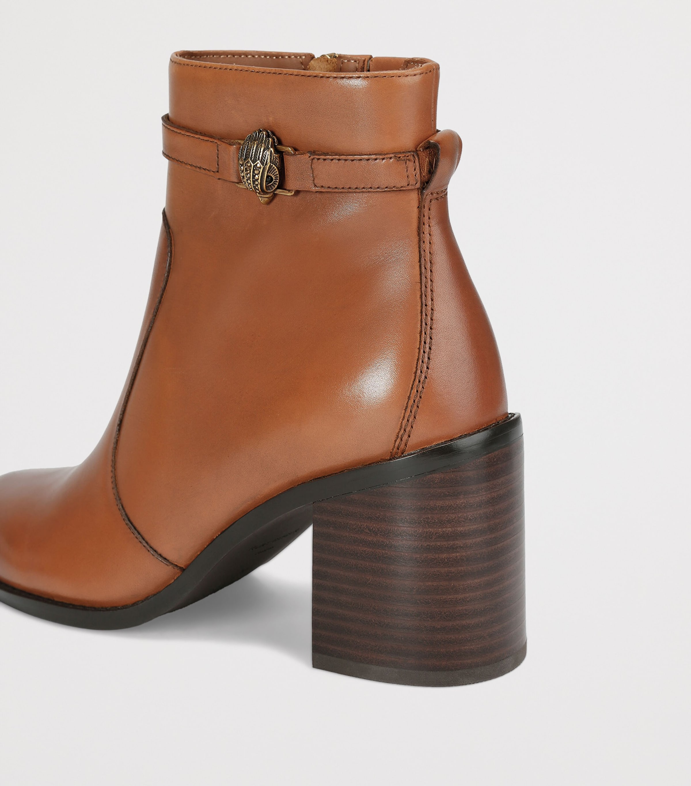 Leather Shoreditch Ankle Boots TAN Image 3