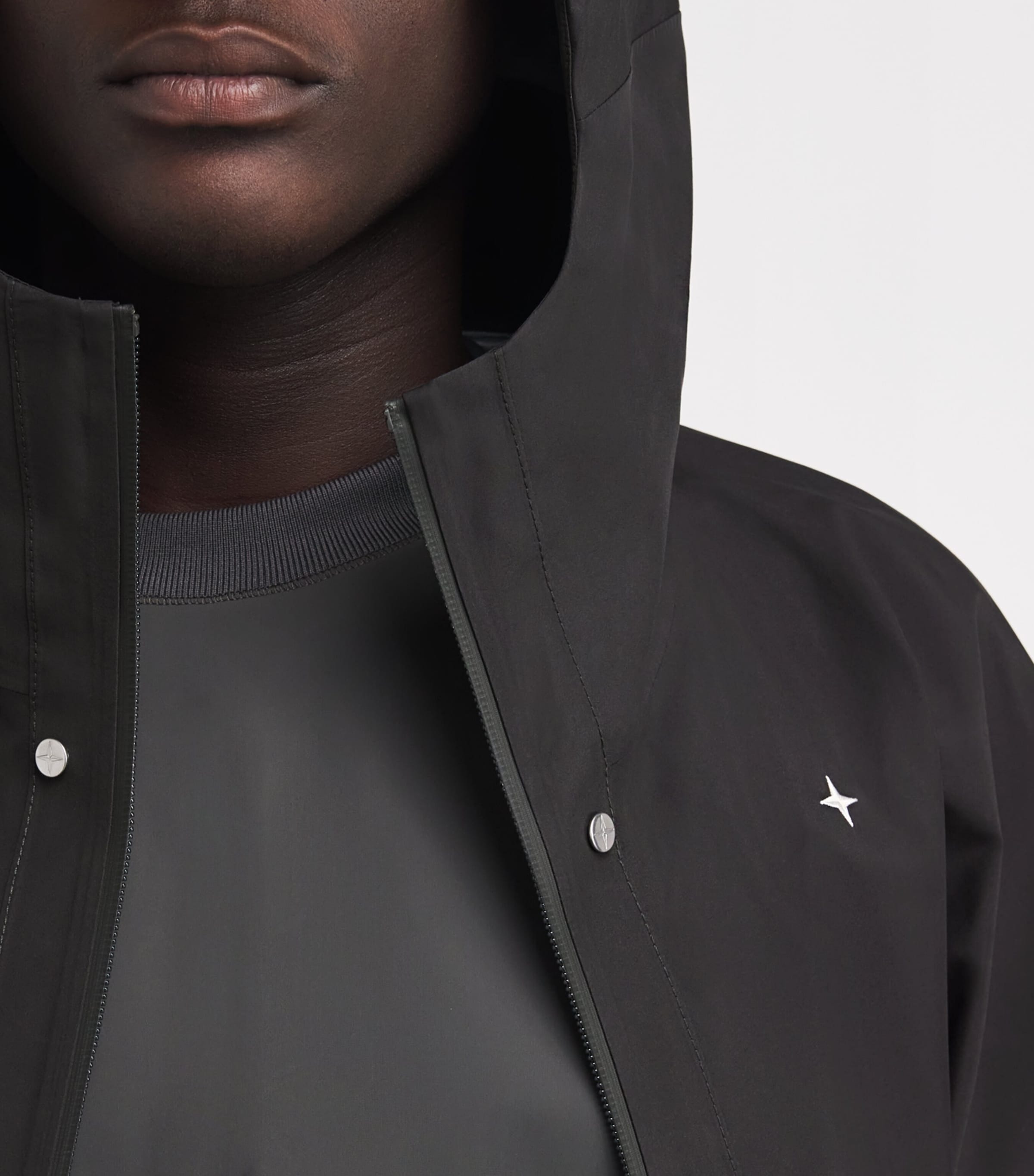 Water-Resistant Hooded Short Coat V0062 Image 6