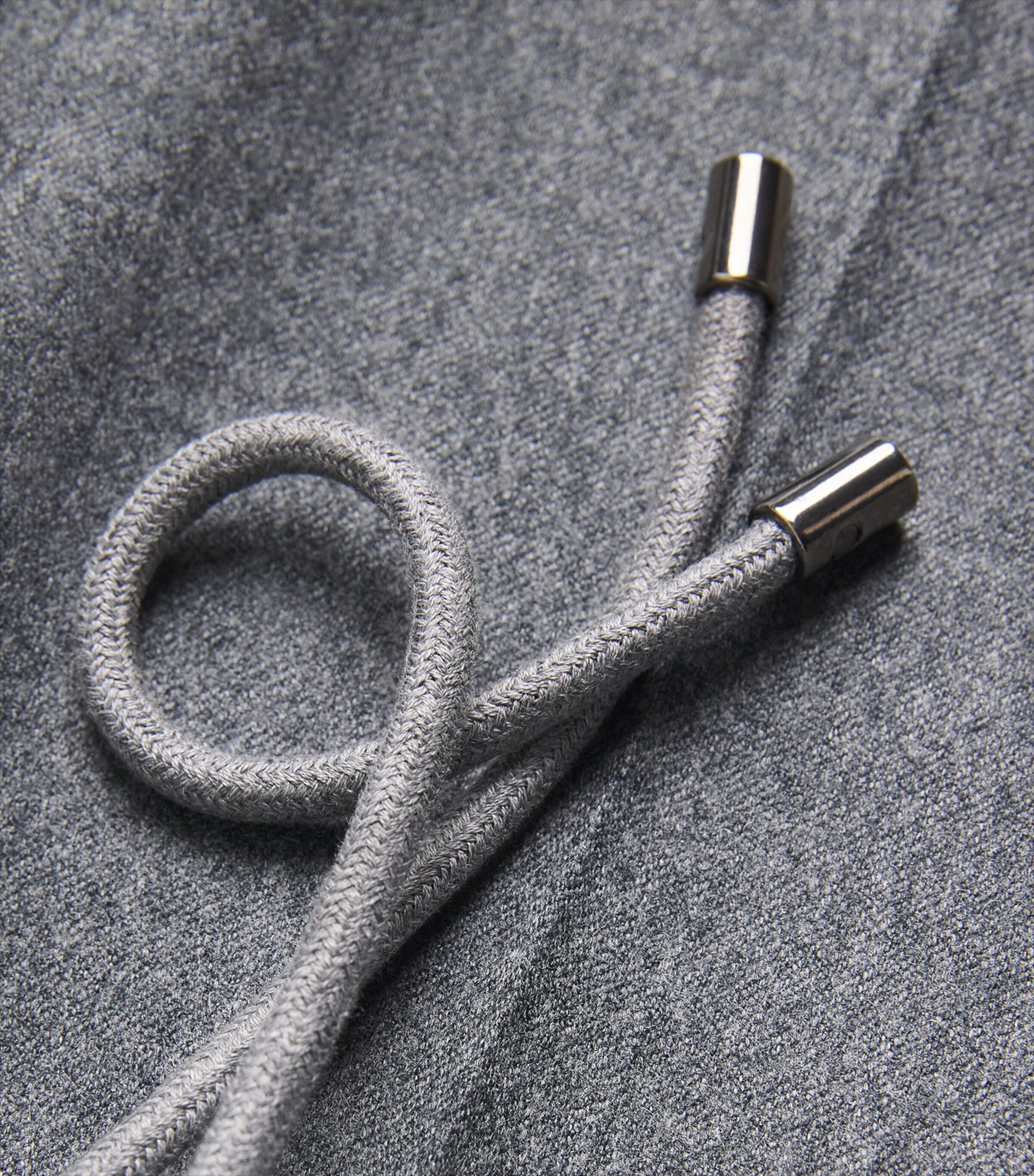 Wool Drawstring Trousers 016 GREY MELANGE Image 5