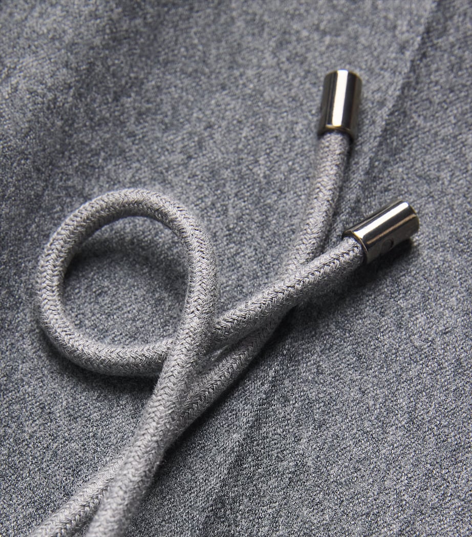 Wool Drawstring Trousers 016 GREY MELANGE Image 5