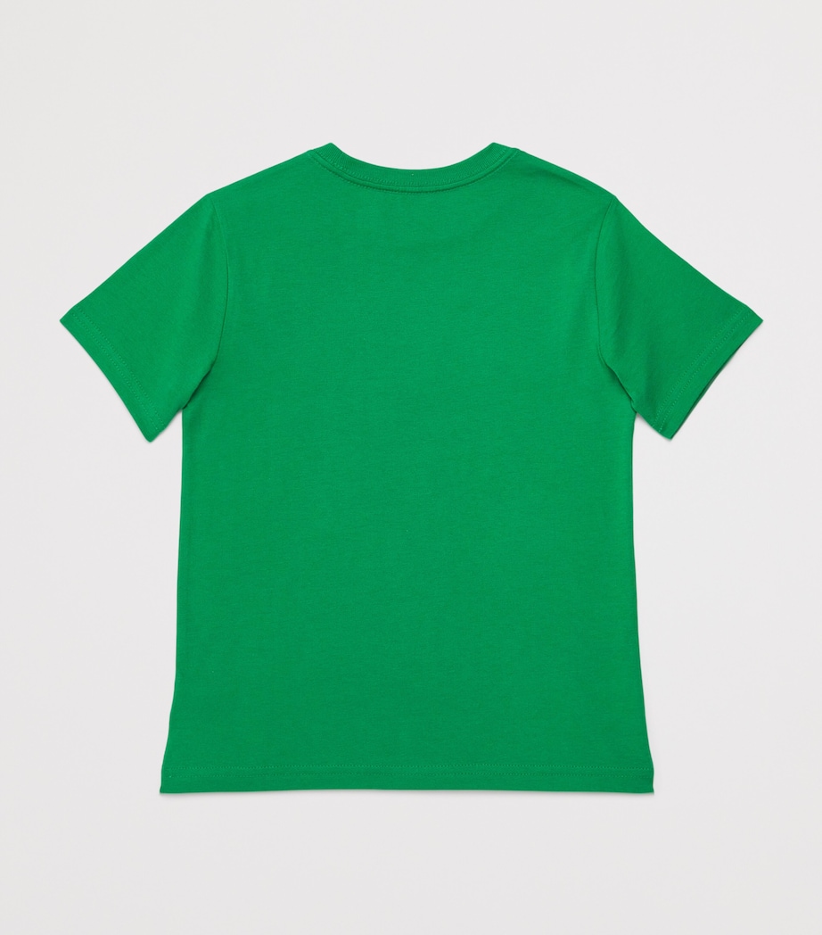 Cotton Polo Bear T-Shirt (2-7 Years) BEARGREEN Image 2