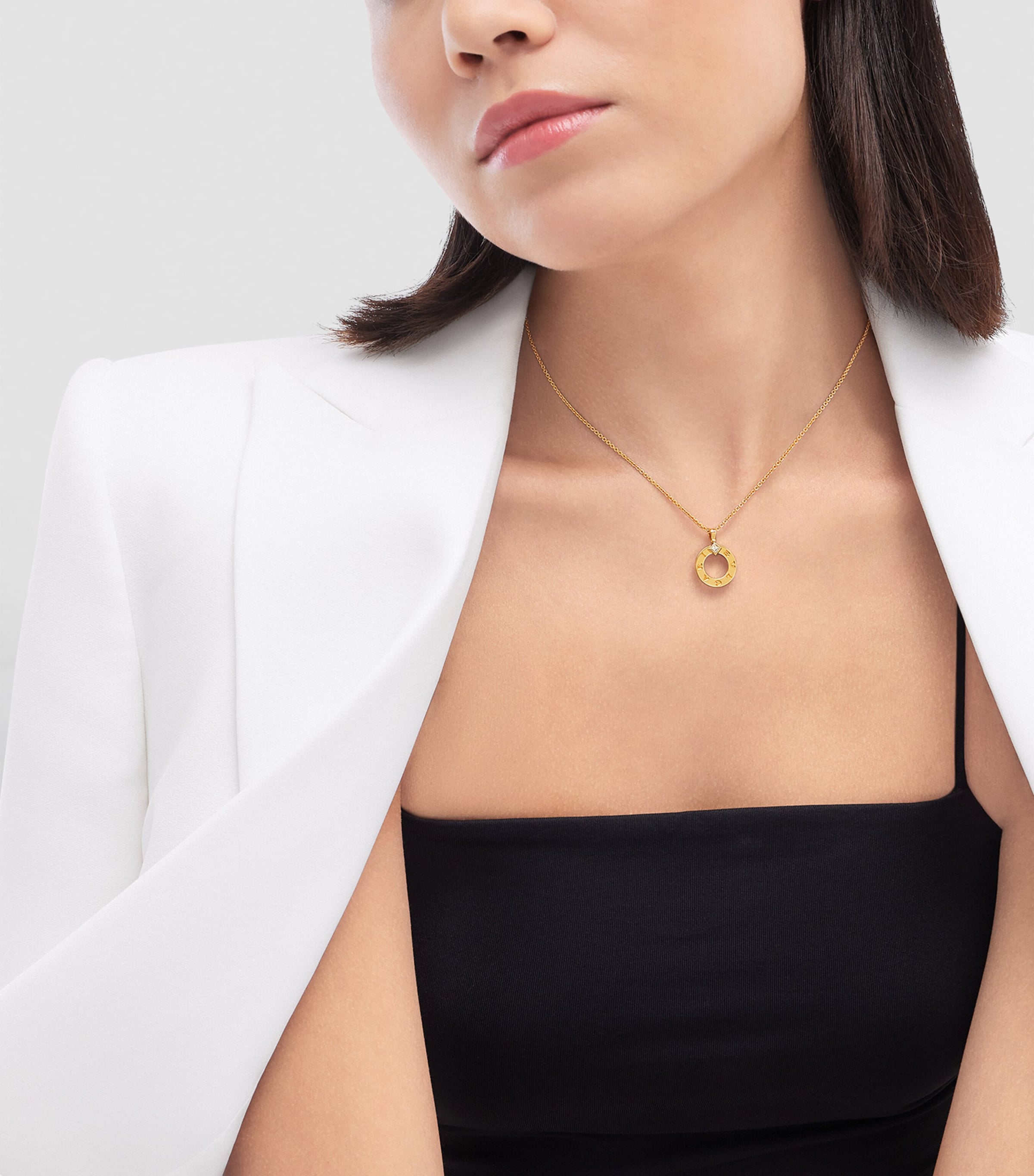 Yellow Gold and Diamond BVLGARI BVLGARI Necklace YELLOW GOLD Image 7