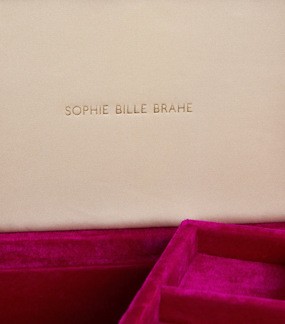 Velvet Silk Tresor Grande Jewellery Box RED Image 4