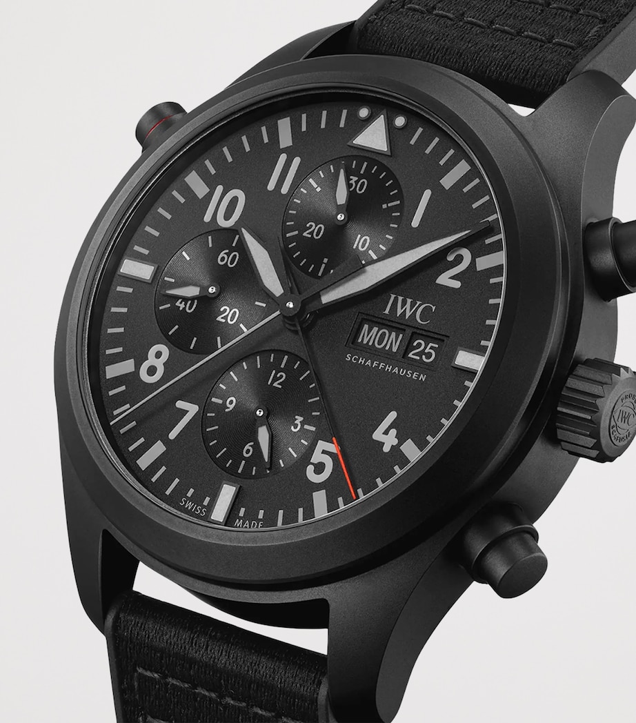x Top Gun Ceratanium Double Chronograph Pilot’s Watch BLACK Image 5