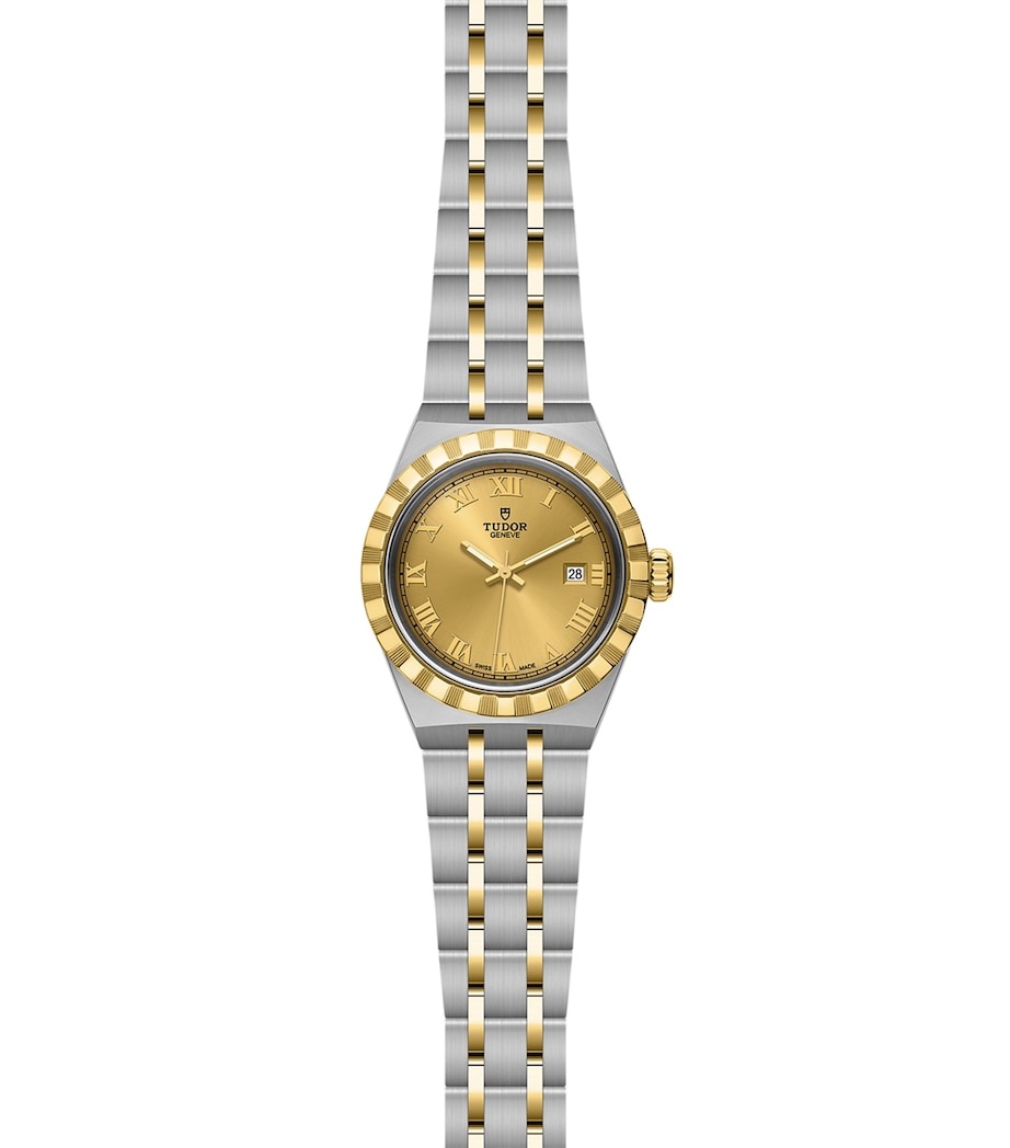 Royal Stainless Steel and Yellow Gold Watch 28mm GOLD Image 4