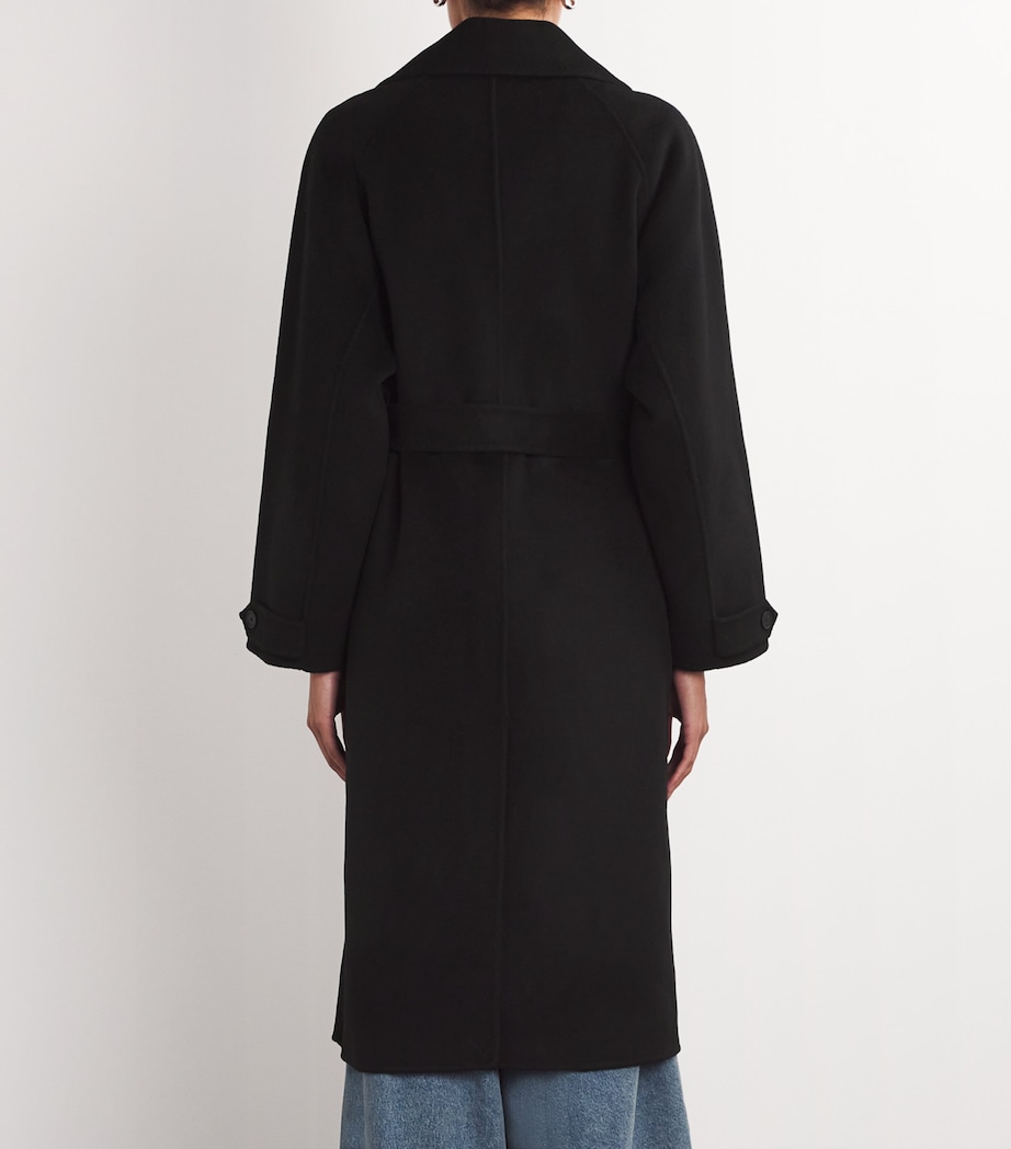 Wool-Blend Double-Faced Coat BLACK Image 4