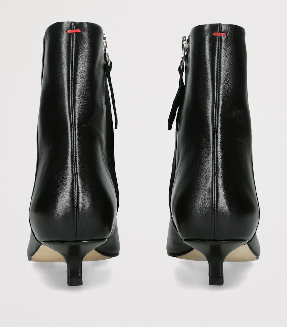aeyde Leather Sofie Heeled Boots 35 Black Image 2