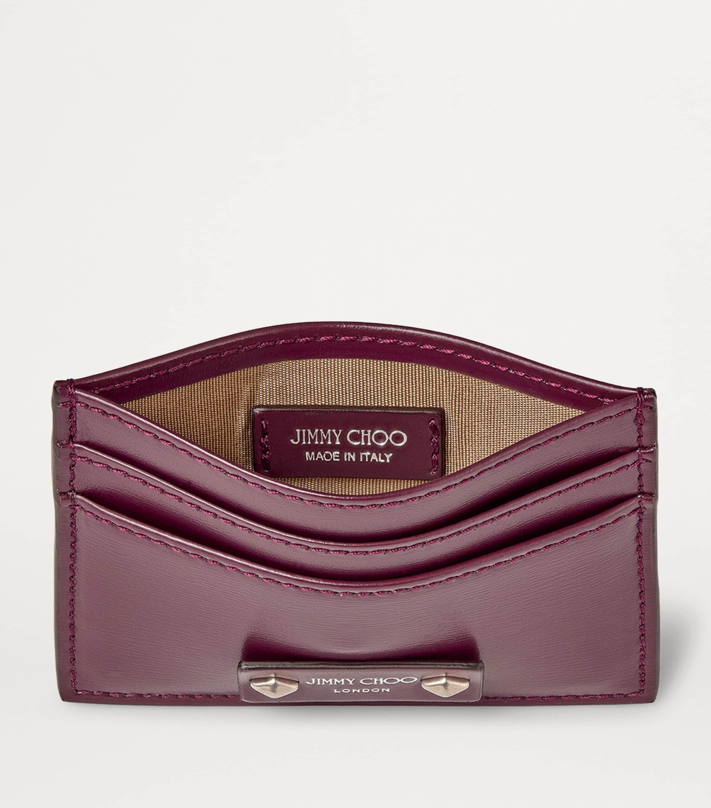 Leather Umika Card Holder GARNET/ANTIQUE SILVE Image 4