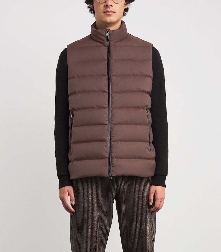Down Quilted Gilet 8800 FONDENTE Image 3