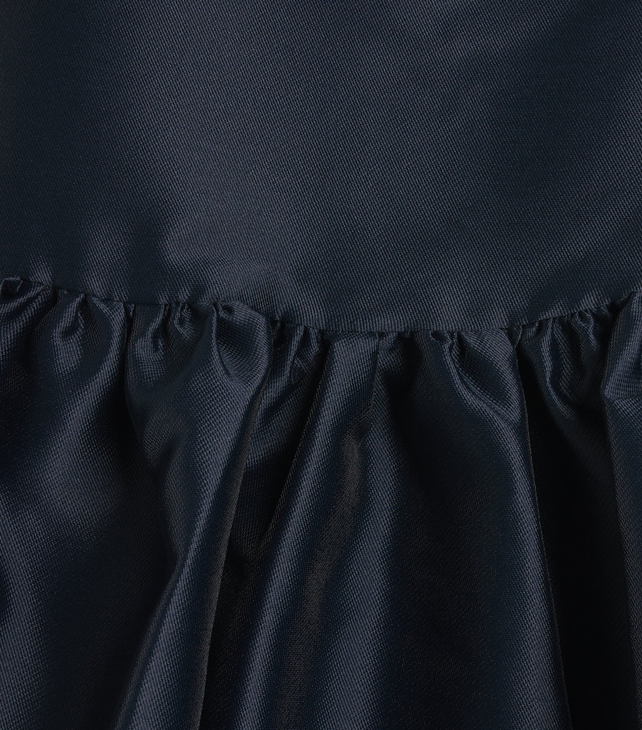 Mama Luma Satin Cape Dress (3-12 Years) Navy Image 2