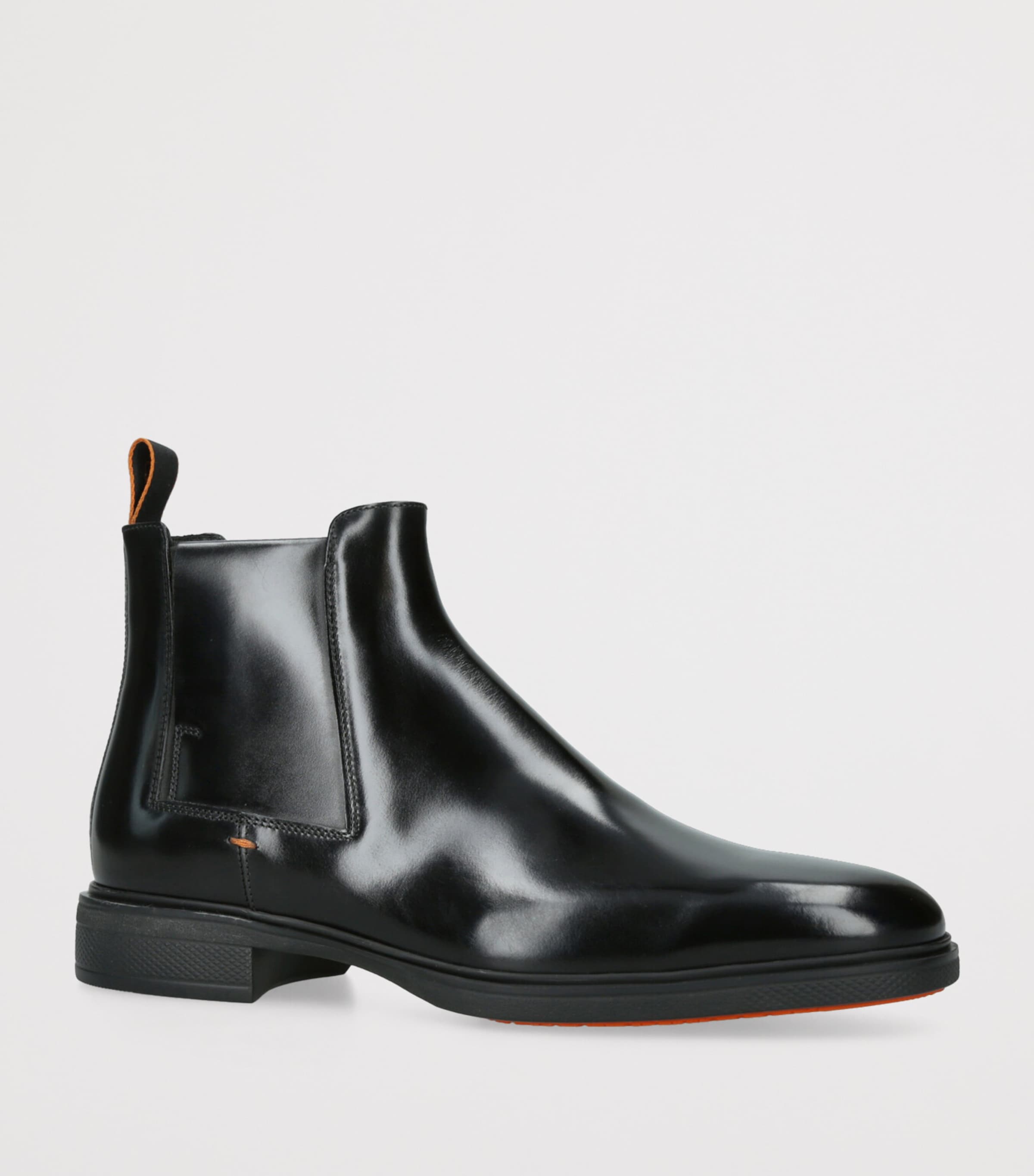 Leather Easy-On Chelsea Boots BLACK Image 3