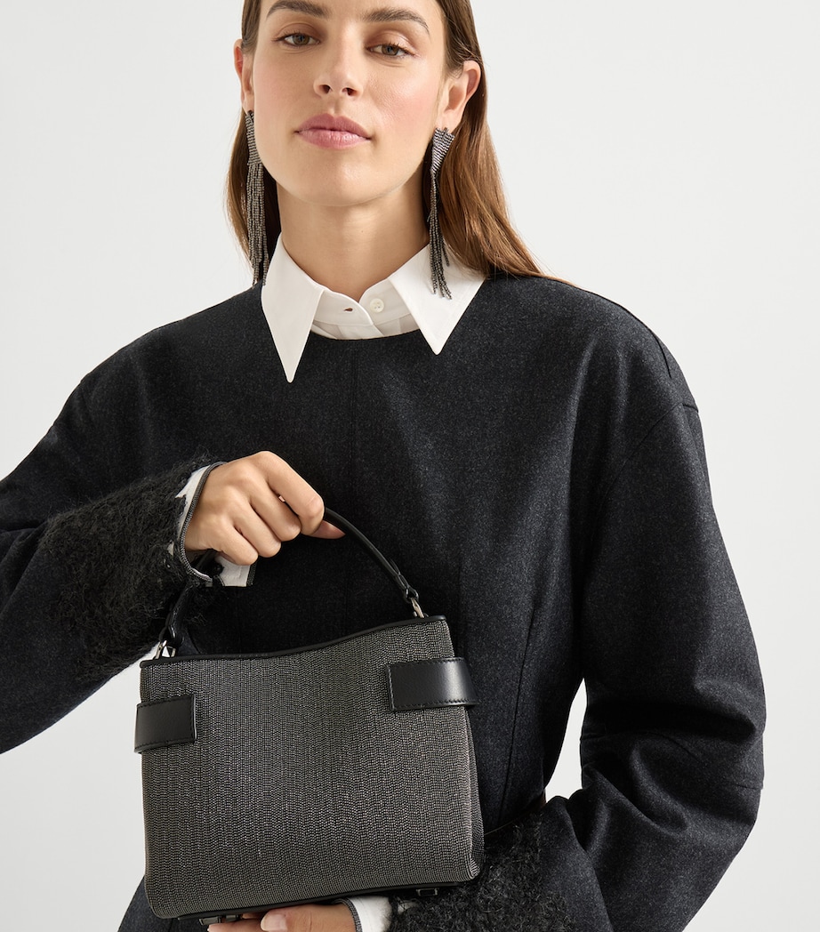 Small Leather Precious Essence Top-Handle Bag C2355 Image 2