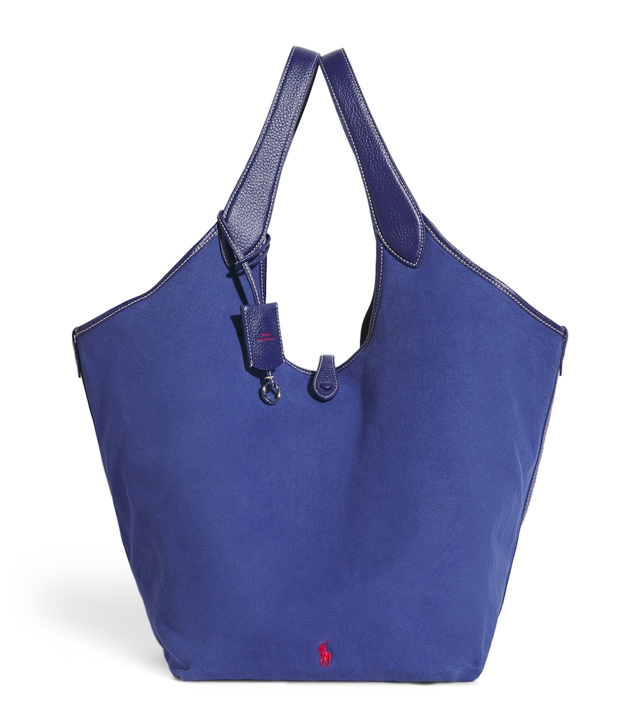 Polo Ralph Lauren Large Cotton Polo Play Tote Bag Ink Image 1