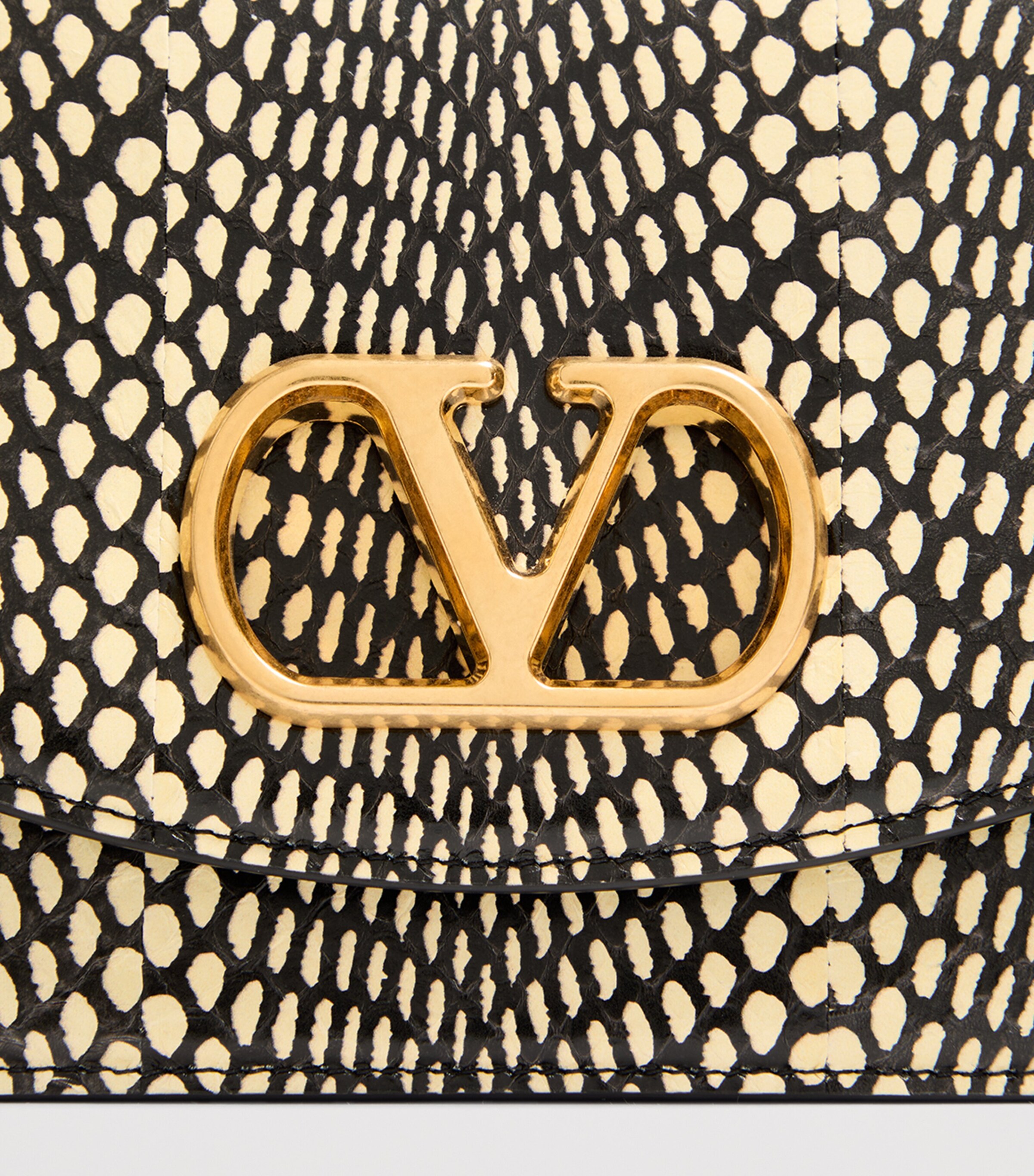 Valentino Garavani Small Snakeskin Vain Shoulder Bag Image 6