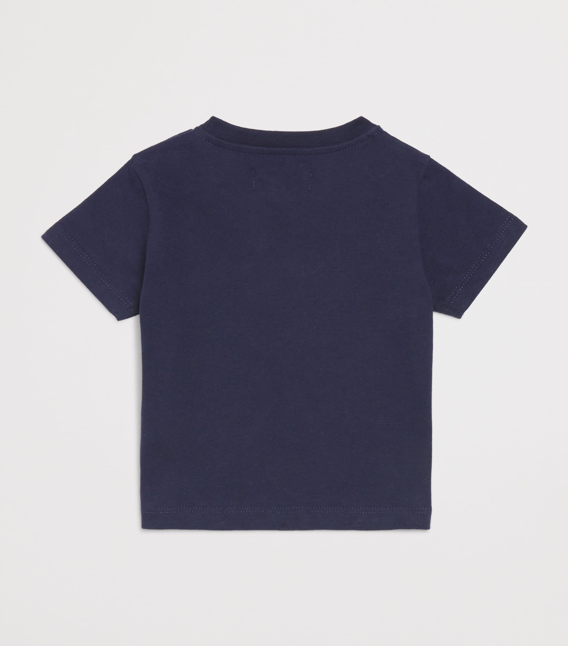Cotton Logo T-Shirt (0-18 Monhs) NAVY Image 2