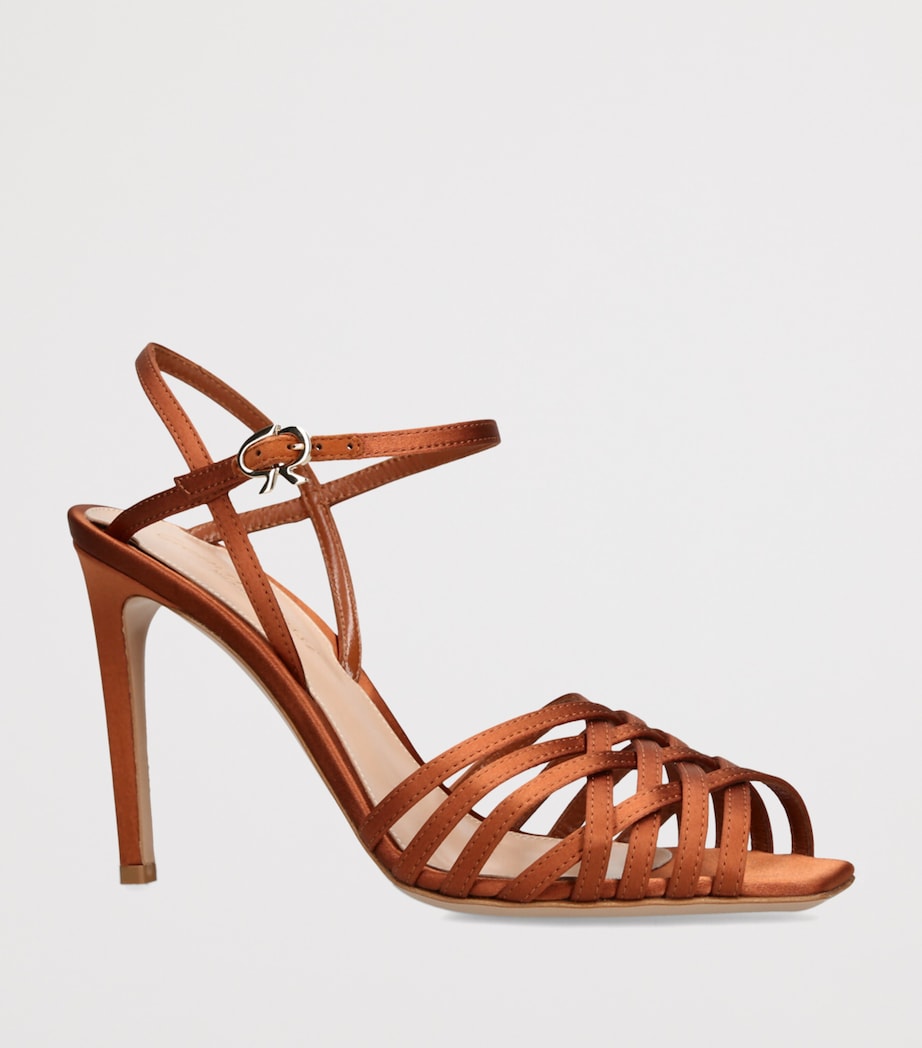 Gianvito Rossi Kerry Heeled Sandals 95 Tan Image 3