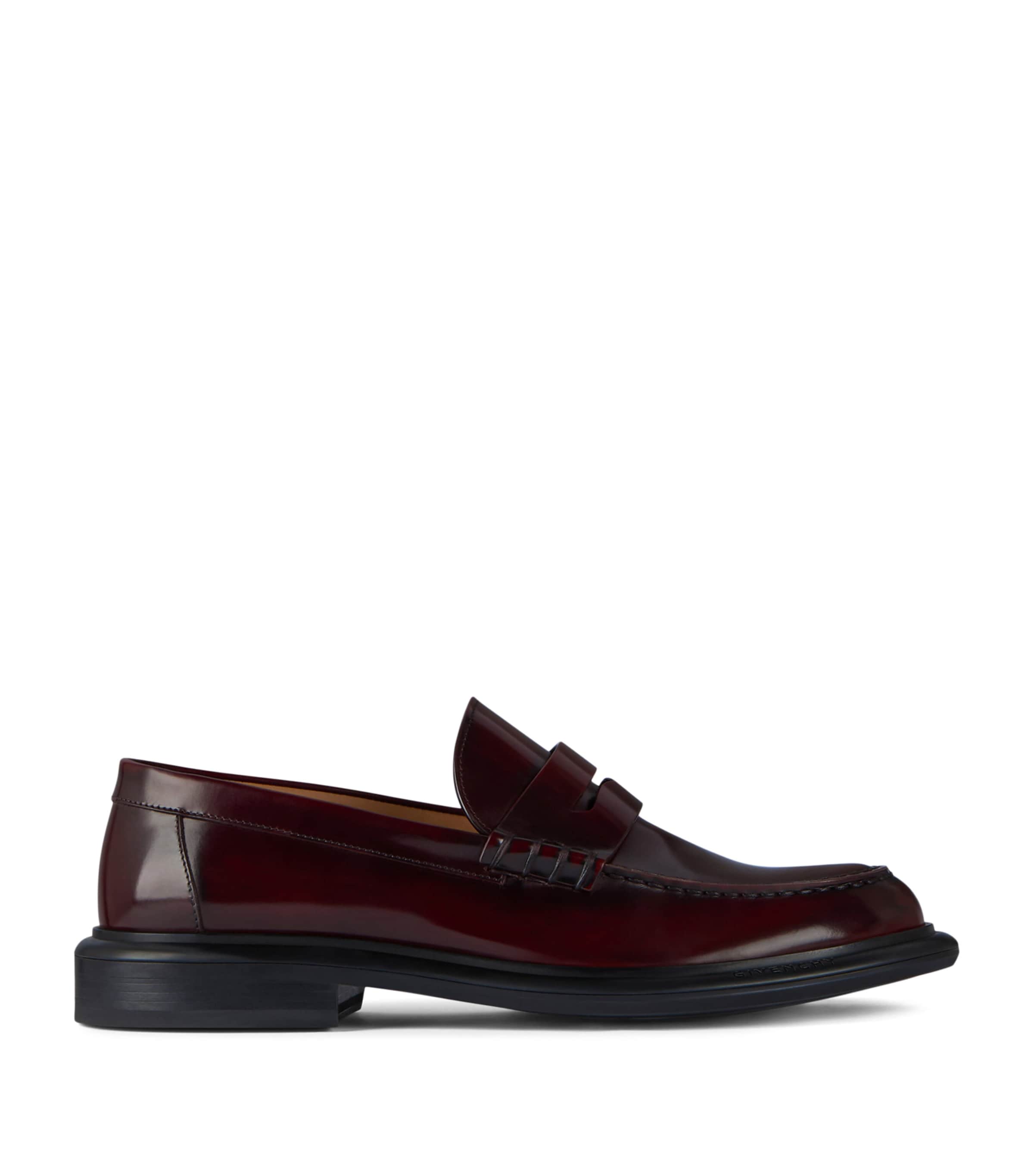 Leather Loafers BURGUNDY Image 1