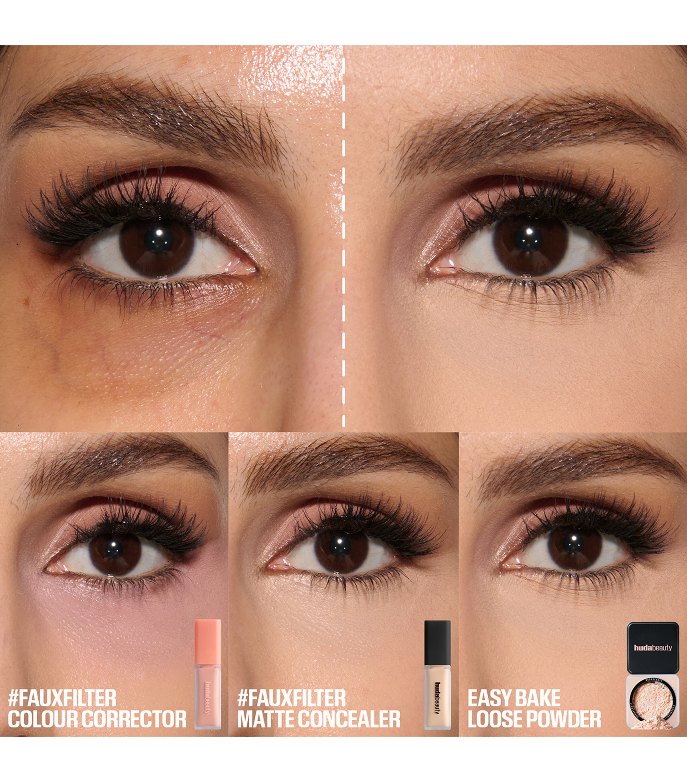 Huda Beauty #FauxFilter Luminous Matte Liquid Concealer Brownie Image 5