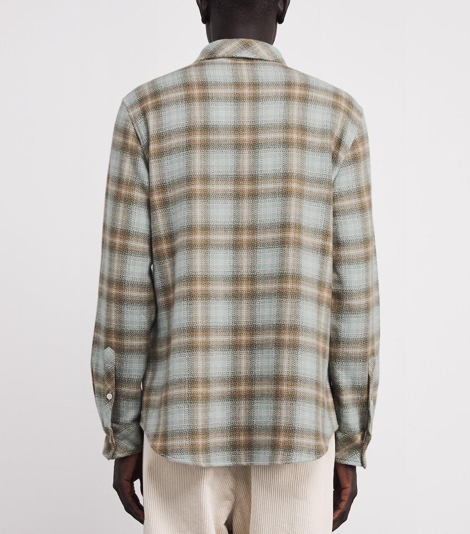 Cashmere Tartan Overshirt TARTAN / EMERALD Image 4