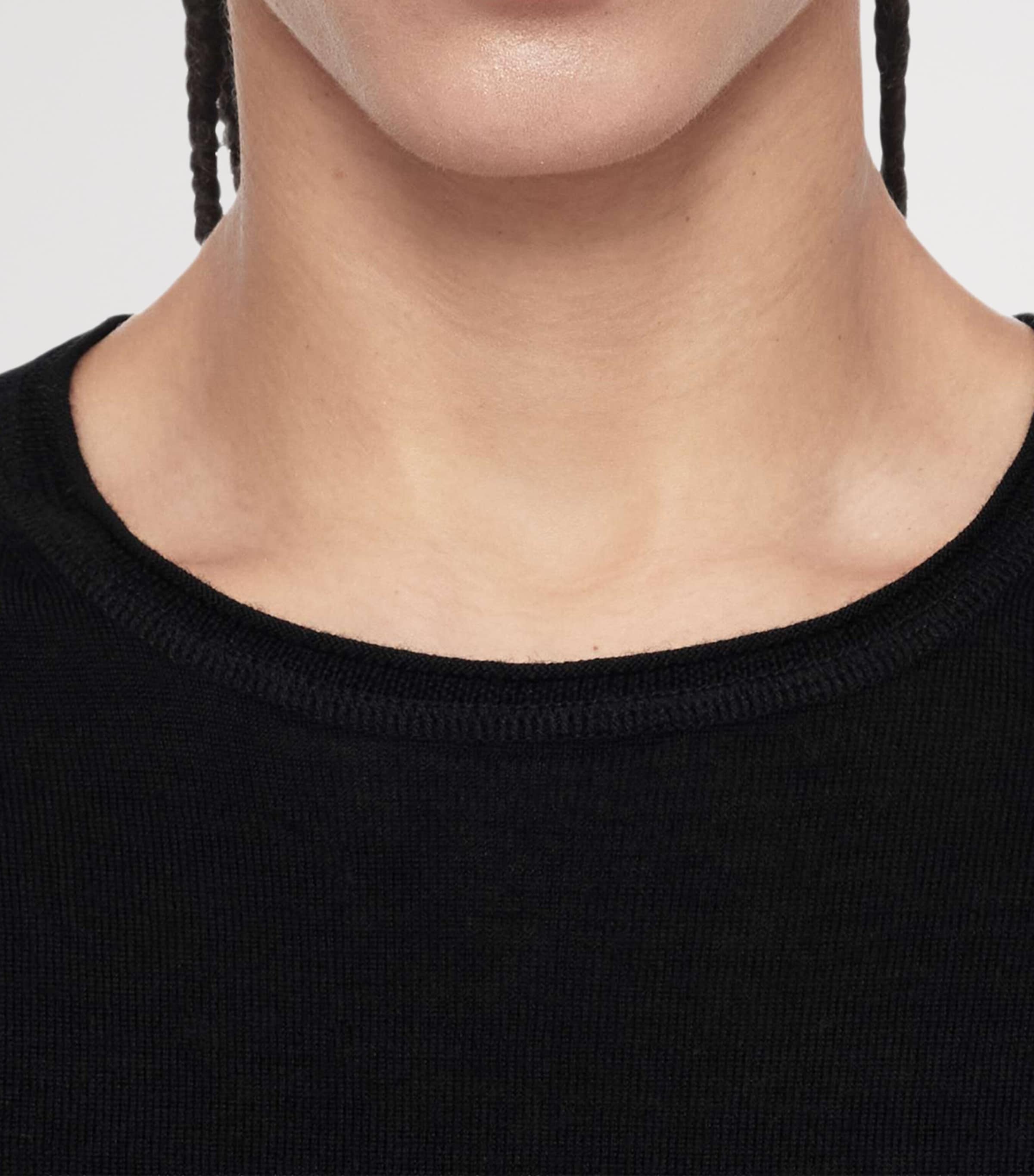 AllSaints Womens Merino Wool Coyte Sweater Black Image 5