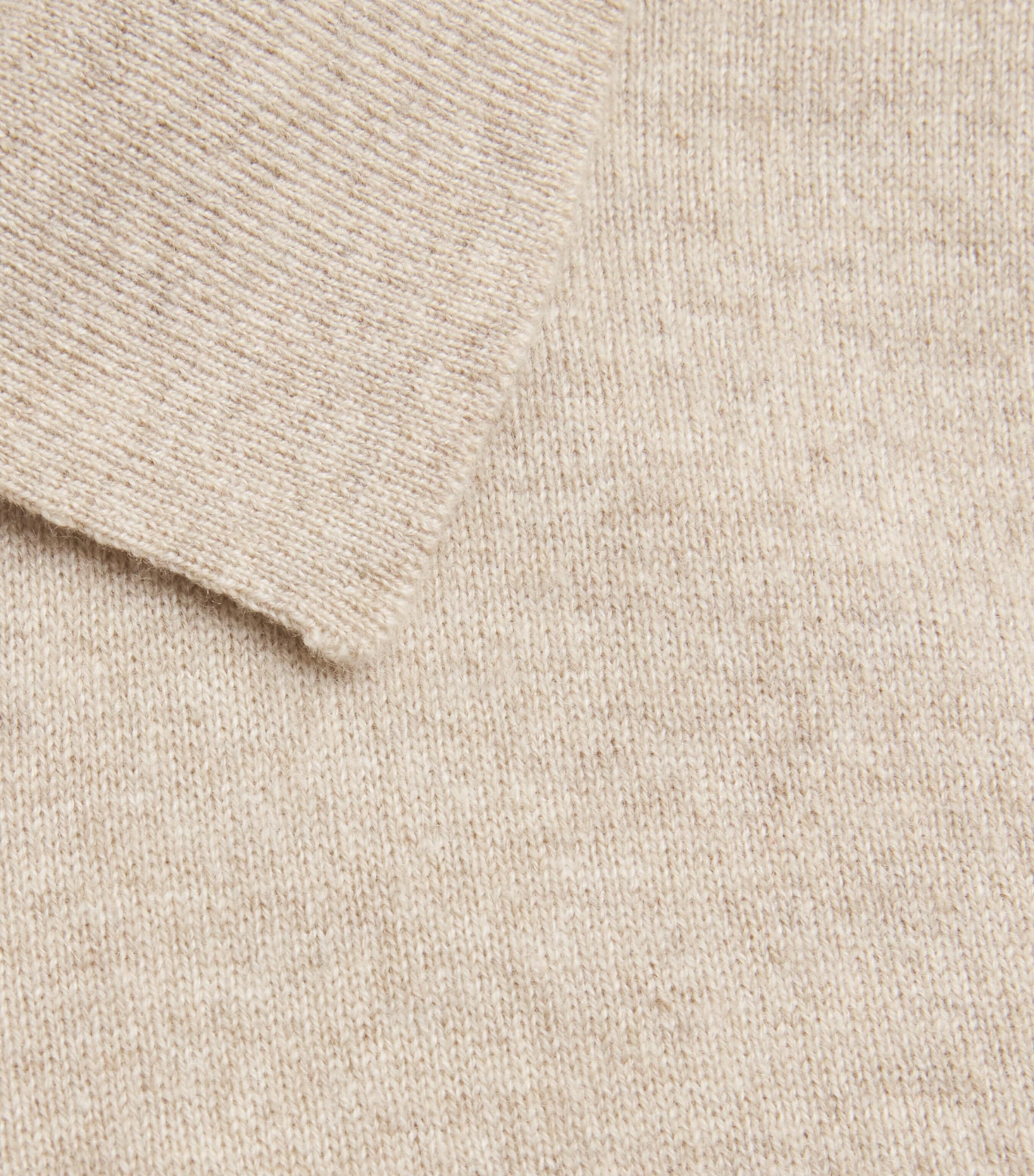 Cashmere Polo Shirt DARK MEDIUM DYED Image 5