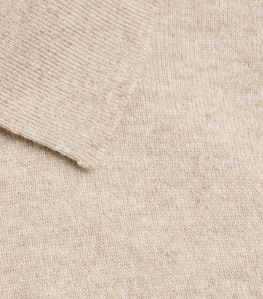 Cashmere Polo Shirt DARK MEDIUM DYED Image 5