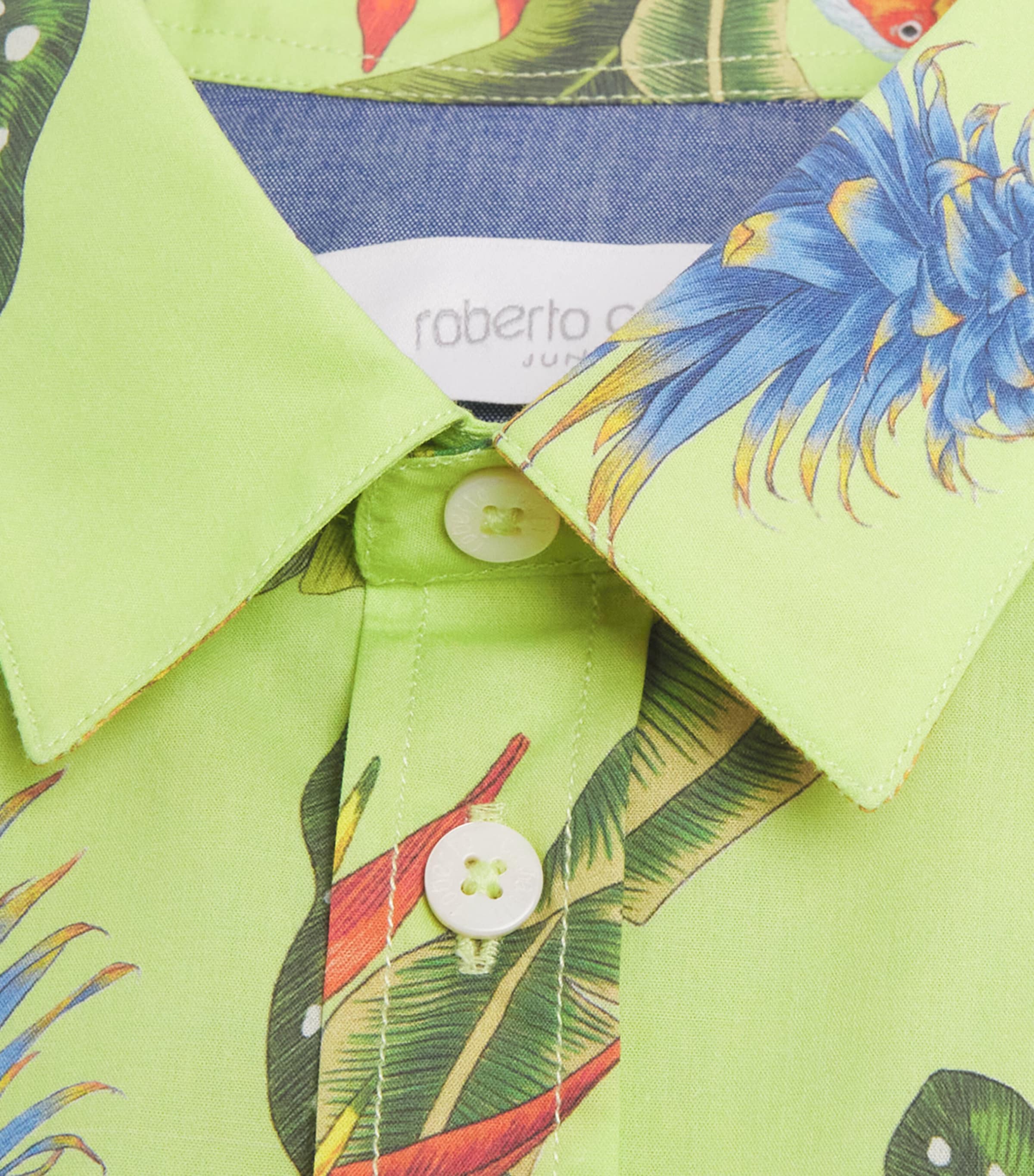 Tropical Print Shirt (4-14 Years) TROPICANA LIME Image 3