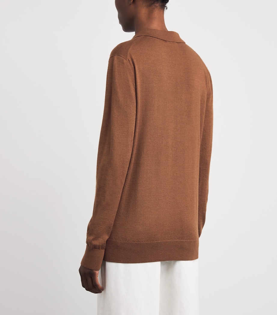 Brioni Womens Cashmere-Silk V-Neck Sweater Image 5
