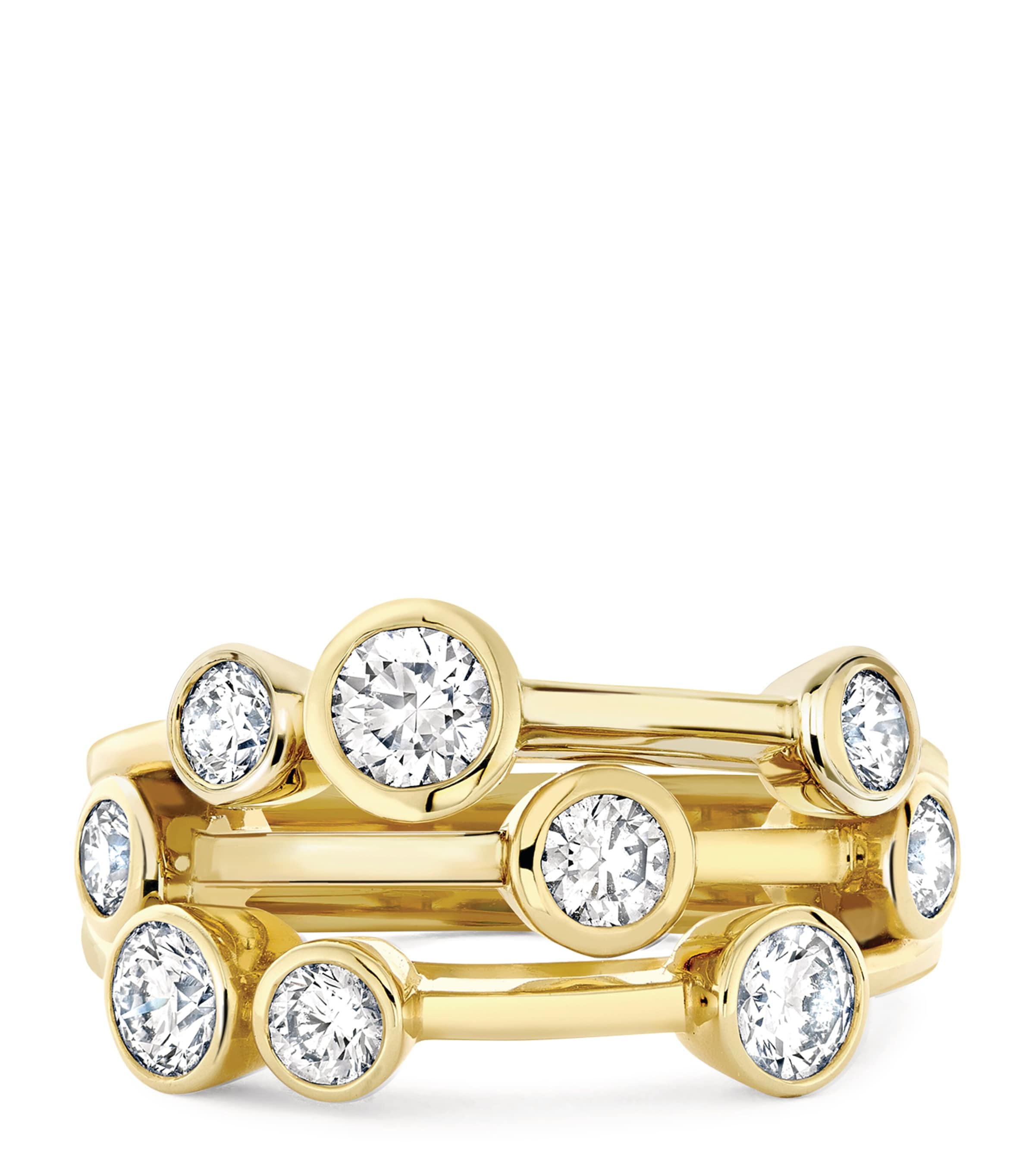 Yellow Gold and Diamond Classic Raindance Ring YELLOW GOLD Image 2
