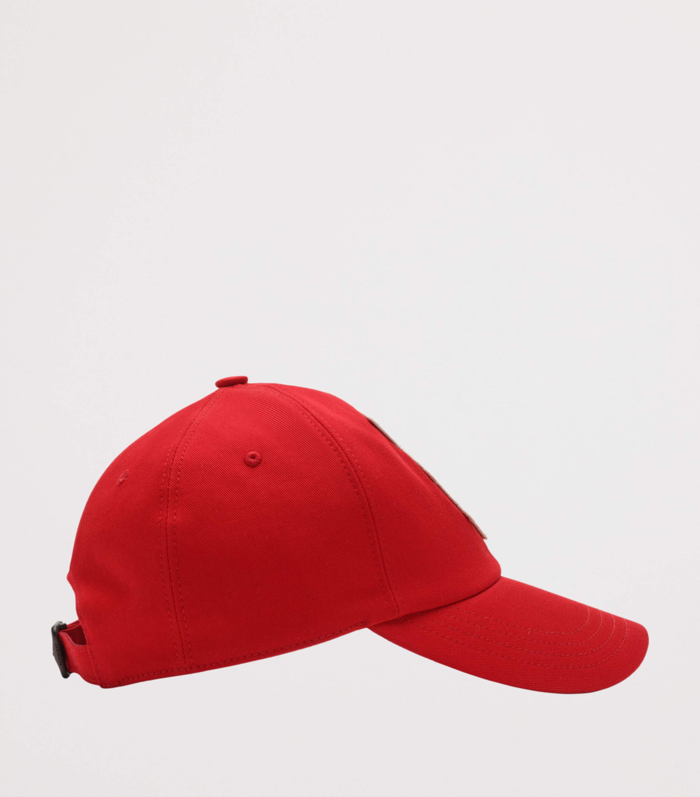 Cotton Gabardine Thistle Shield Cap POPPY RED Image 2