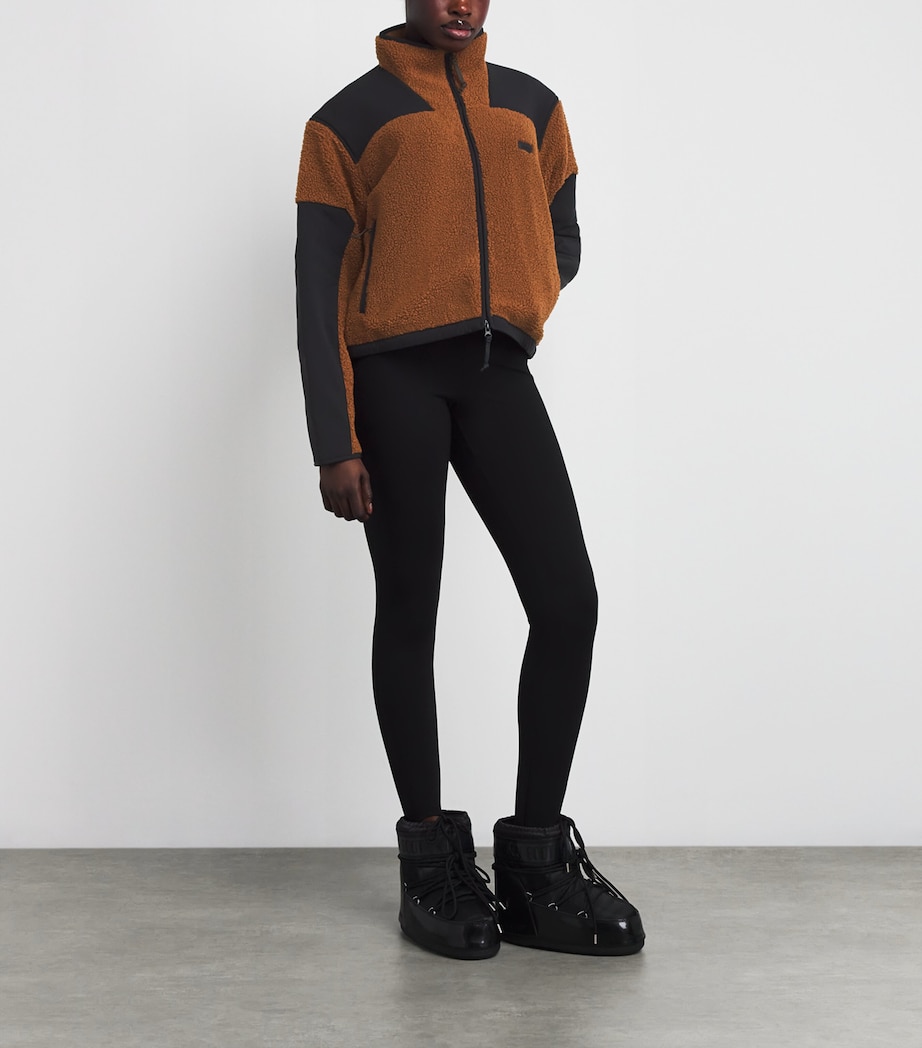 Teddy Boxy Zip-Up Jacket CHAI Image 2