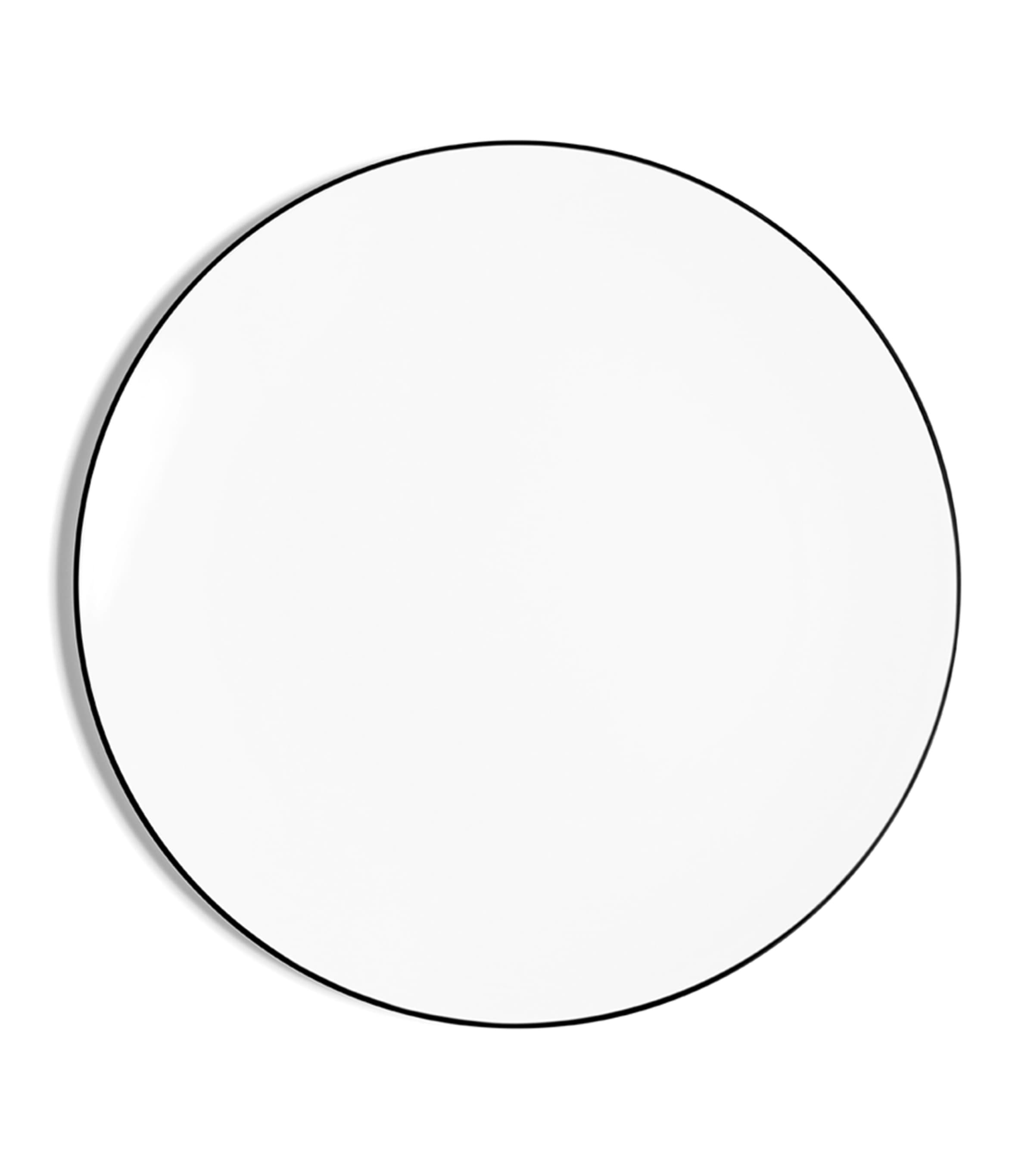 Richard Brendon Line Coupe Dinner Plate In Black