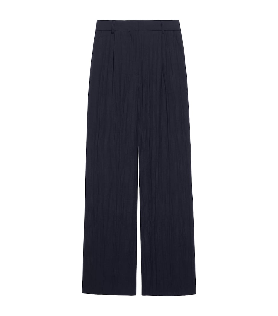 MAX&Co. Womens Pleated Trousers Midnightblue Image 1