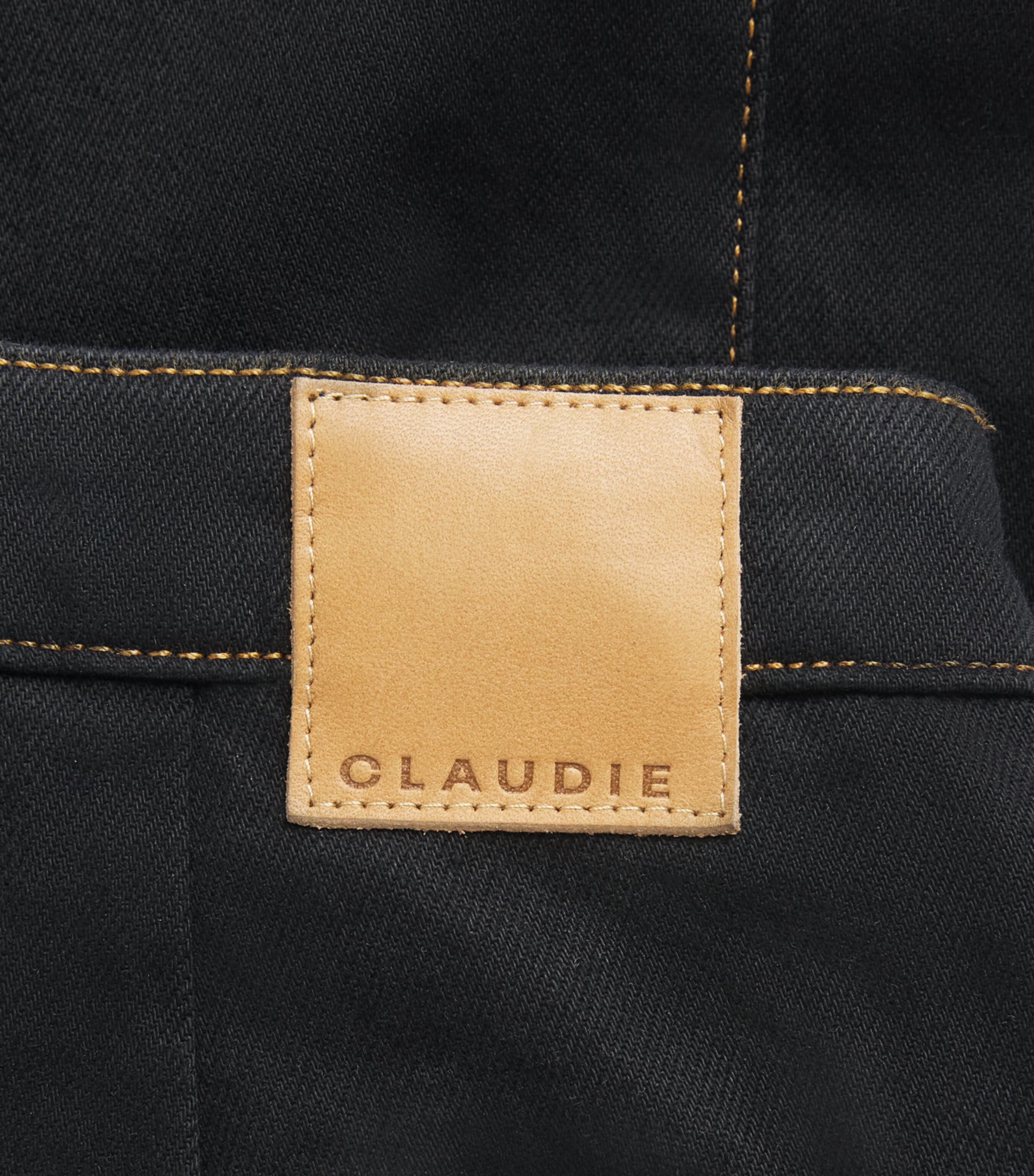 Claudie Pierlot Womens Sailor Wide-Leg Jeans Black Image 6
