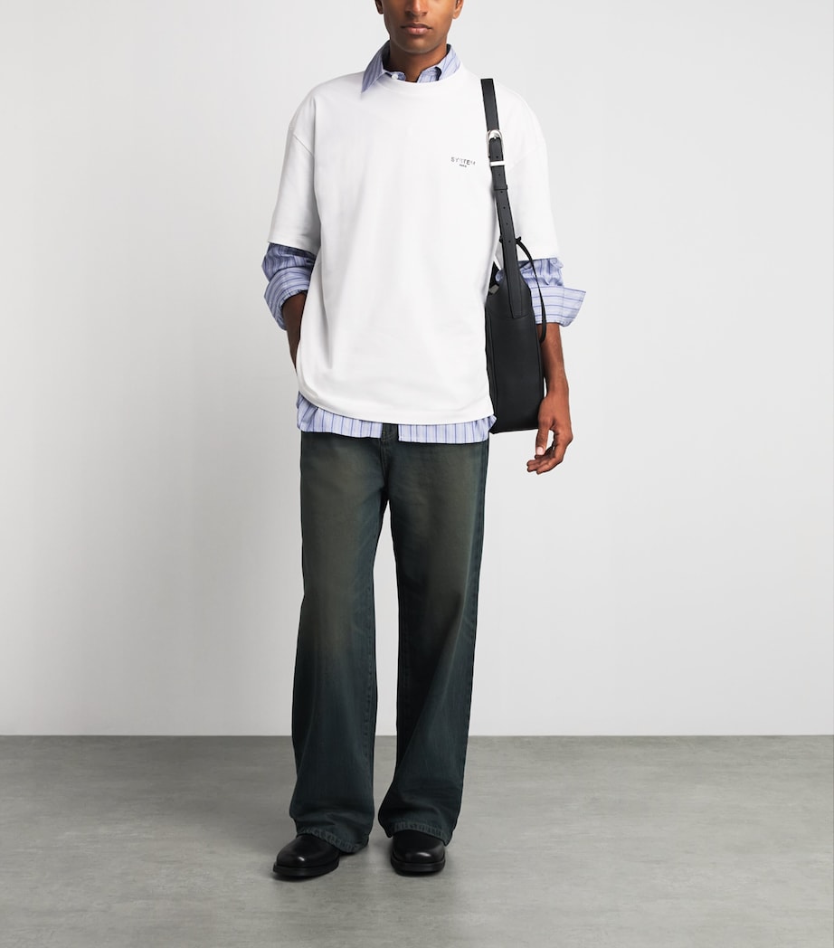 System Mens Wide-Leg Jeans Indigo Image 2