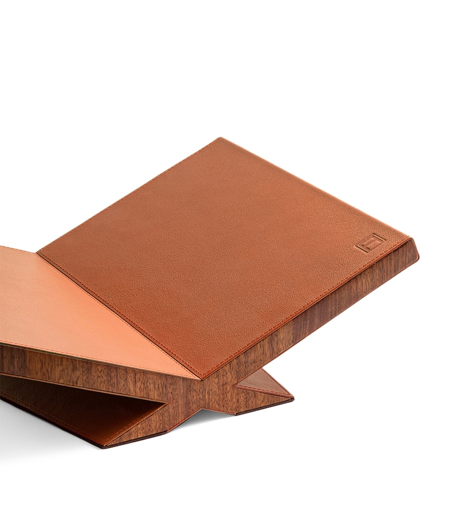 Walnut-Leather Culture Bookstand CAMEL Image 2