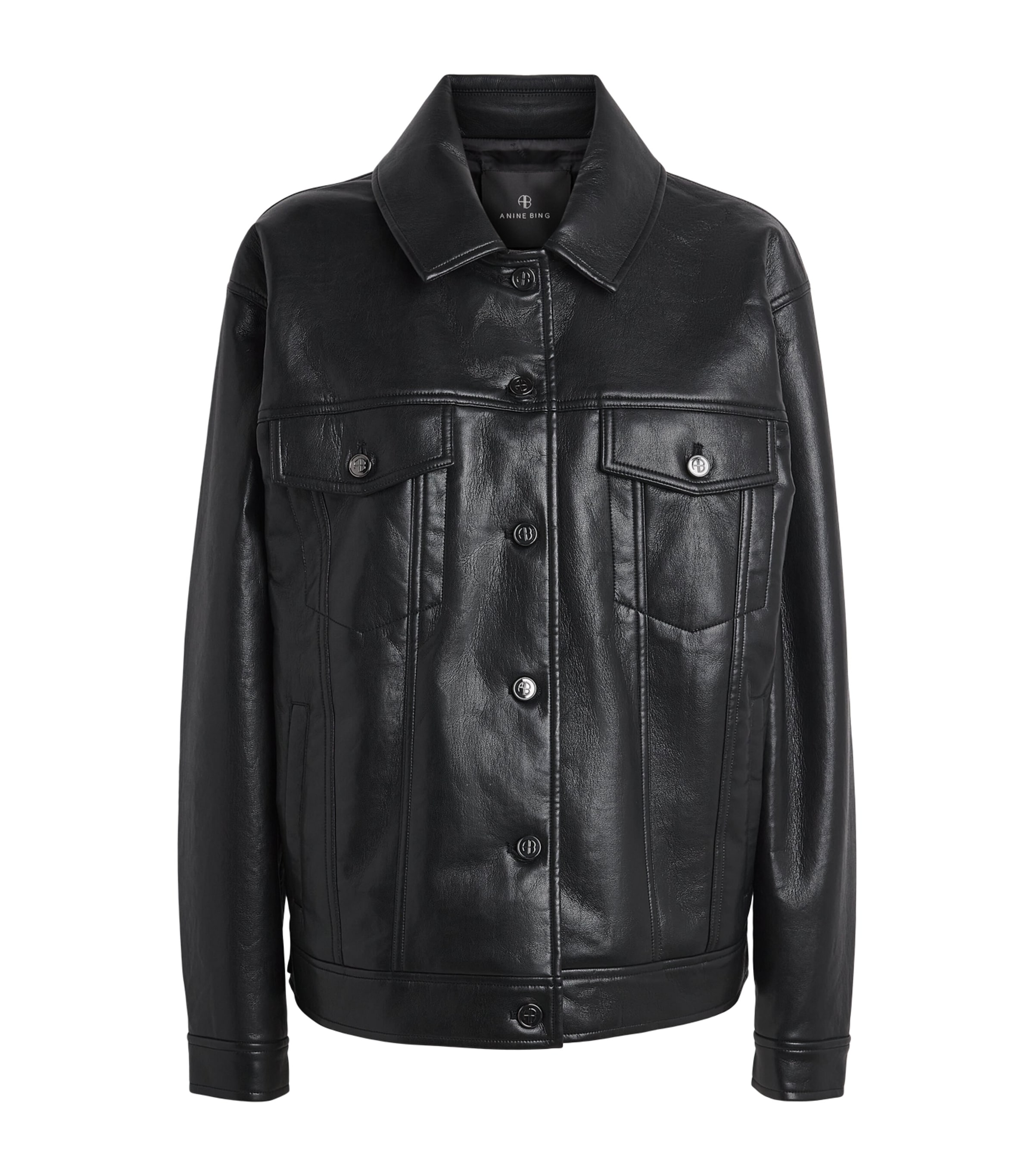 ANINE BING Womens Oversized Rory Jacket Black Image 1