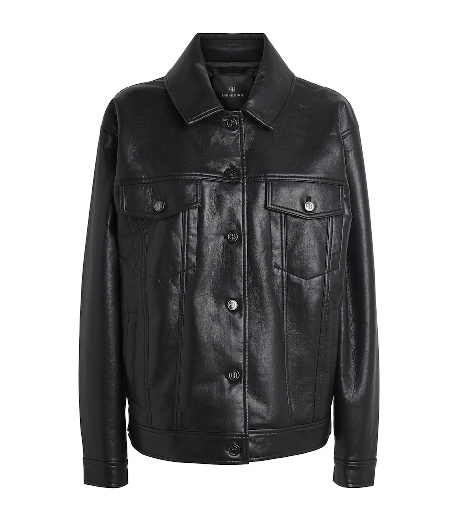 ANINE BING Womens Oversized Rory Jacket Black Image 1