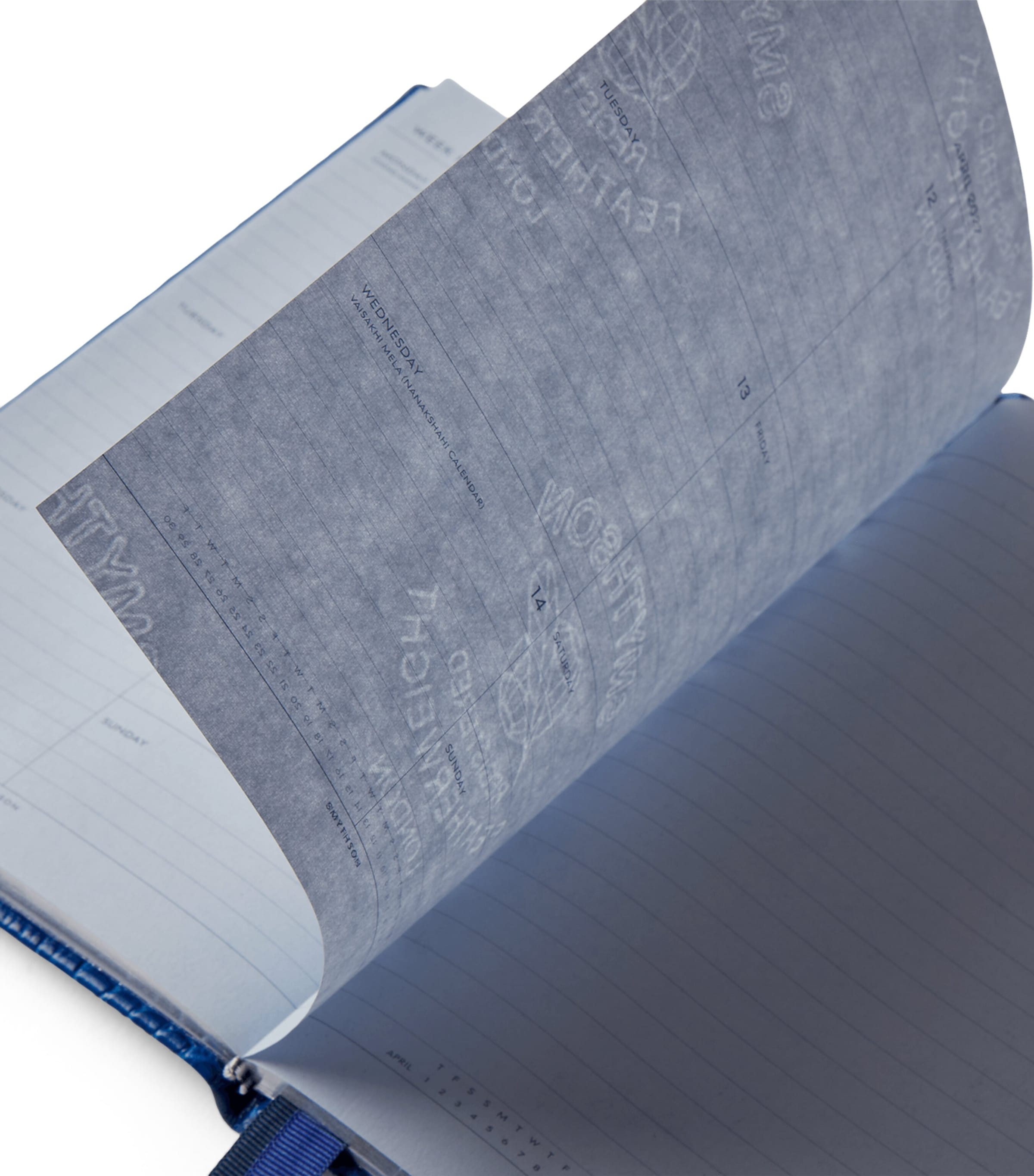Smythson Leather Mara Soho A5 Mid-Year 2026 Diary Cerulean Image 3