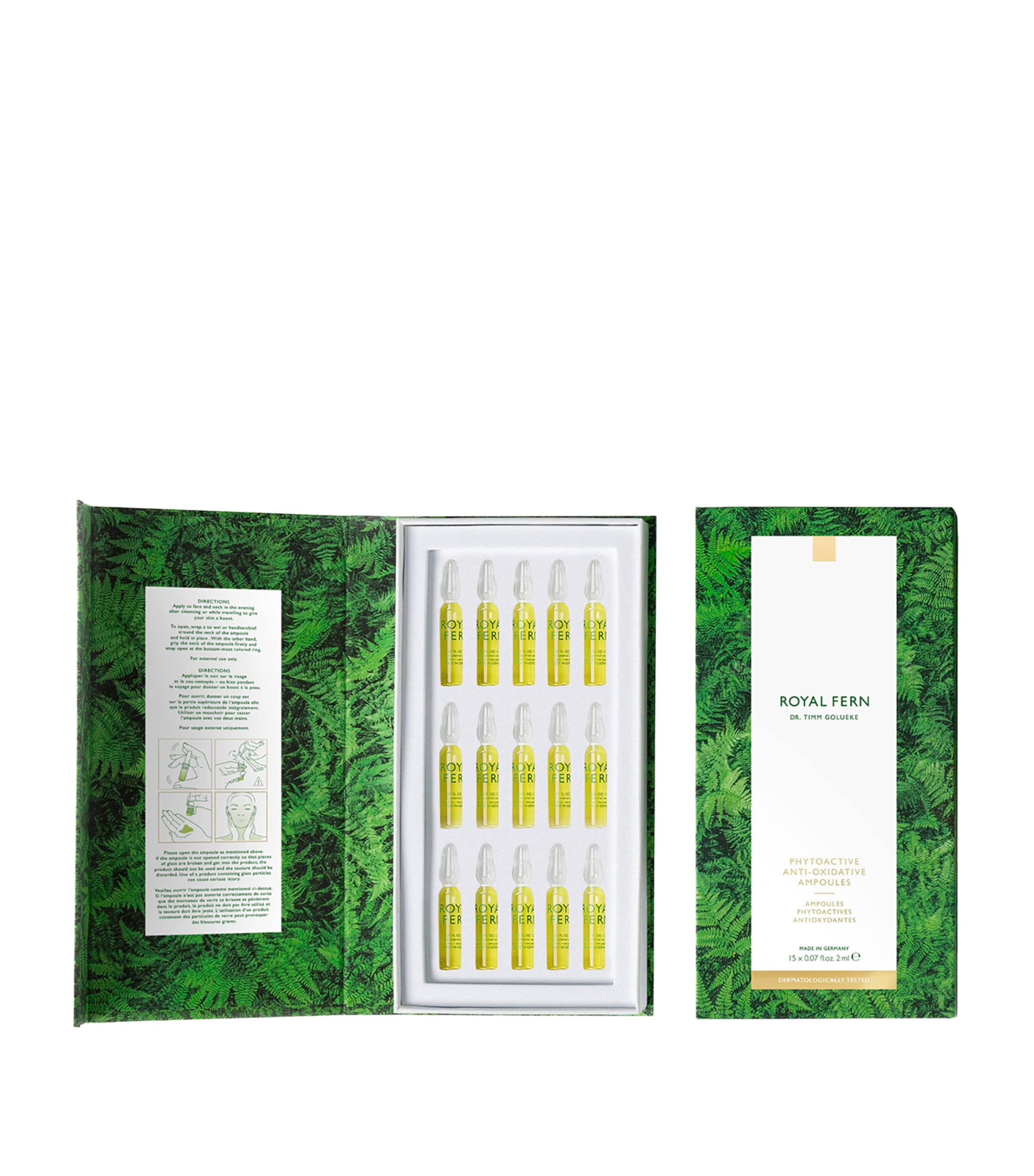 Royal Fern Phytoactive Anti-oxidative Ampoules In White