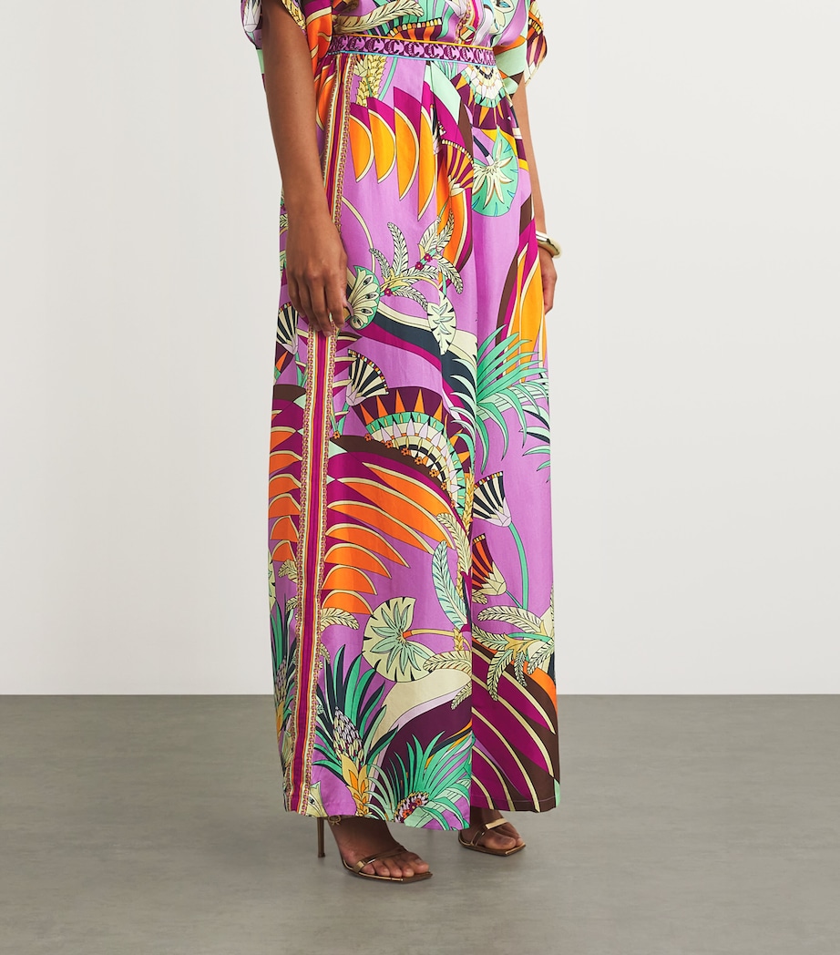 Silk Printed Beach Trousers GIZA GODDESS GZDSS Image 3