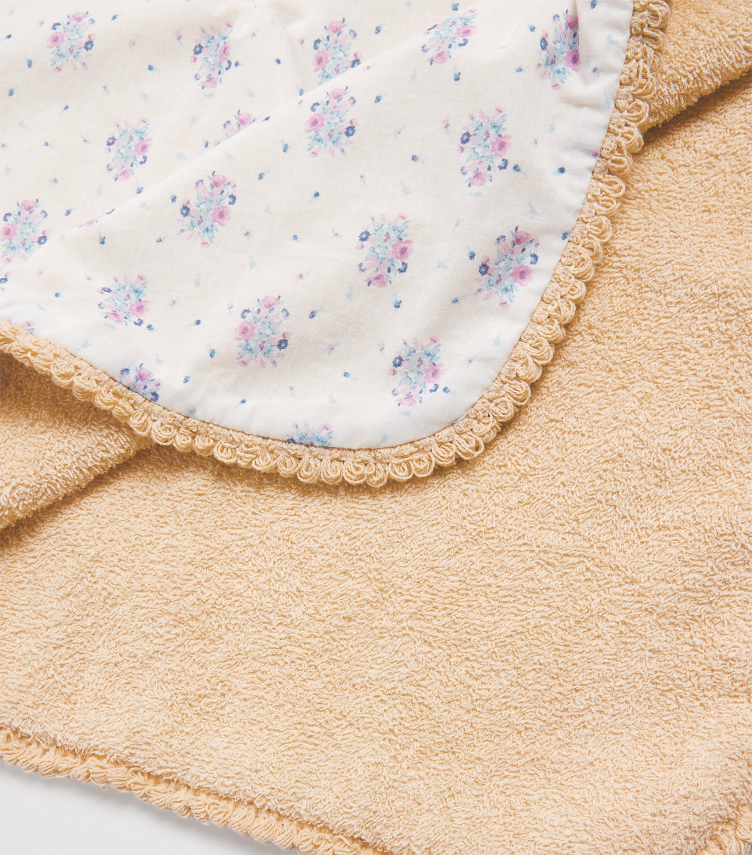 Organic Cotton Mael Beach Cape (3-12 Years) CREAM FLOWER DUNES Image 3